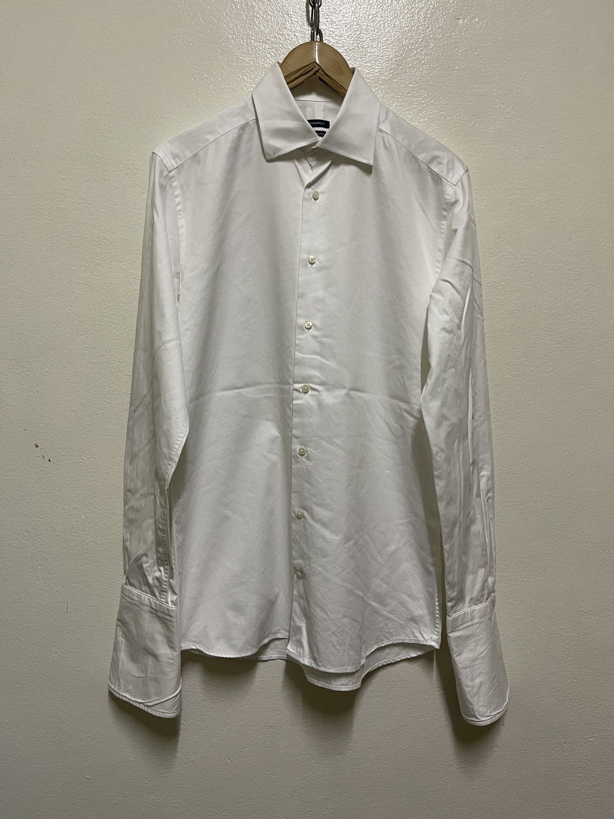 Suitsupply Suitsupply Long Sleeve Shirt White Size US M / EU 48-50 / 2 - 1 Thumbnail