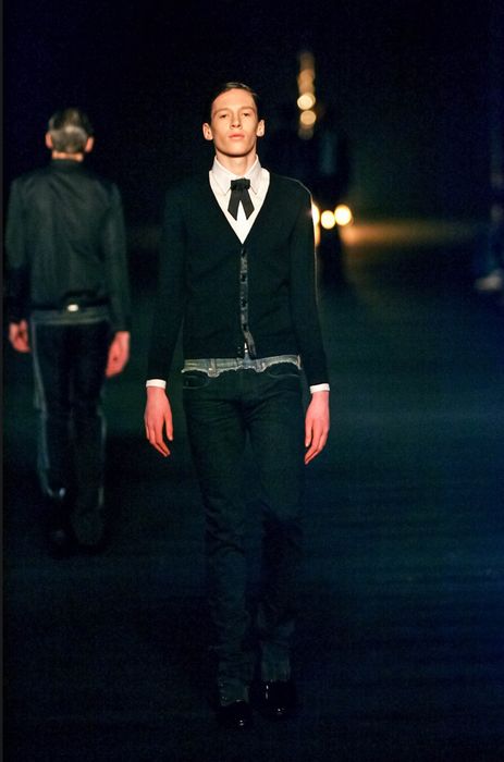 Dior Dior Homme AW06 “these grey days” satin cummerbund jeans | Grailed