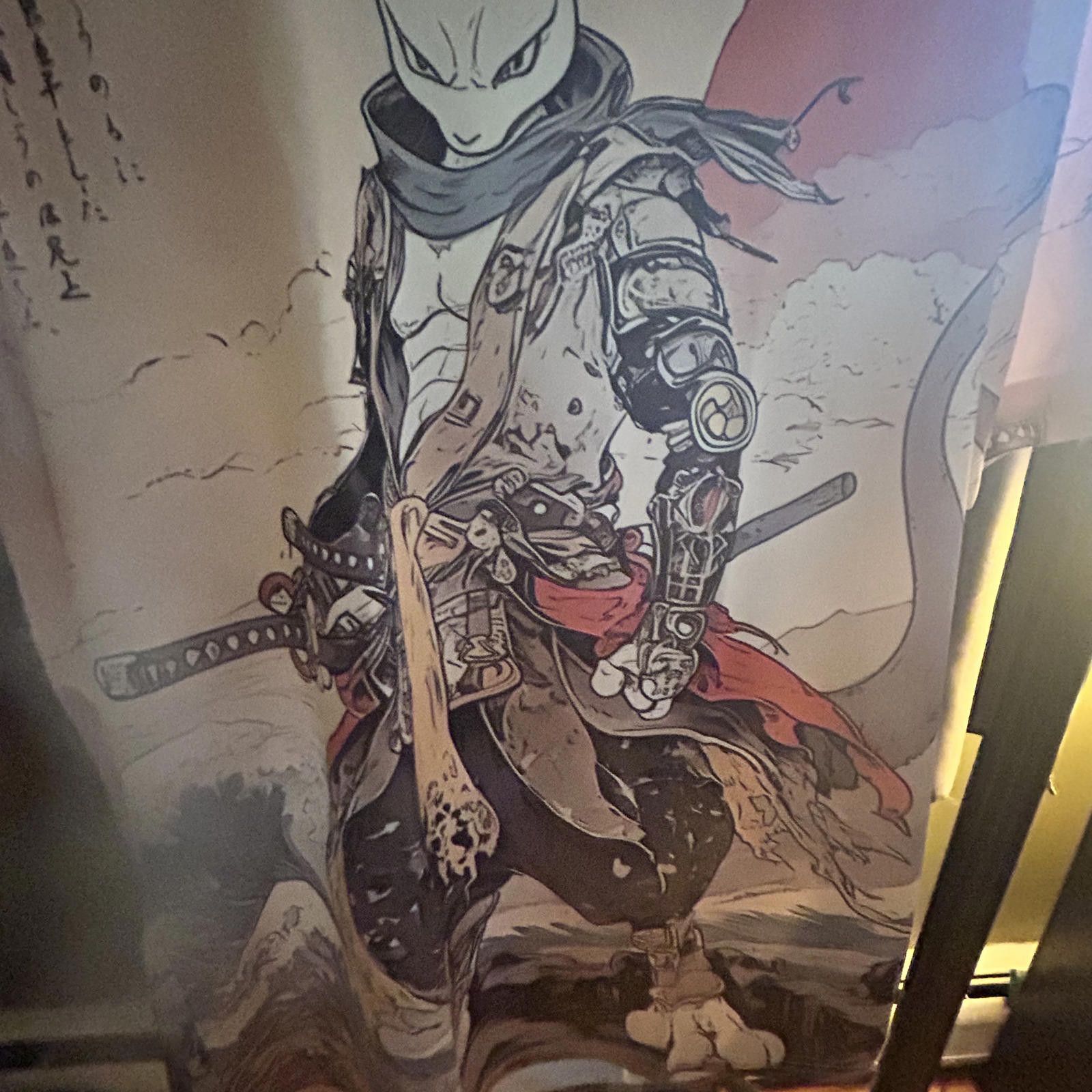 Unknown London Epic Samurai Cat Warrior Graphic T-Shirt - Medium Size US M / EU 48-50 / 2 - 4 Thumbnail