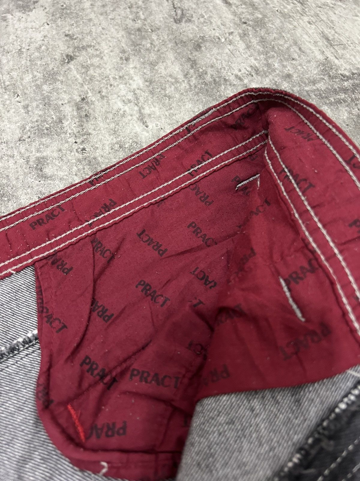 JNCO × Vintage Vintage Pract Denim Cargo Baggy Pants Size US 35 - 11 Thumbnail