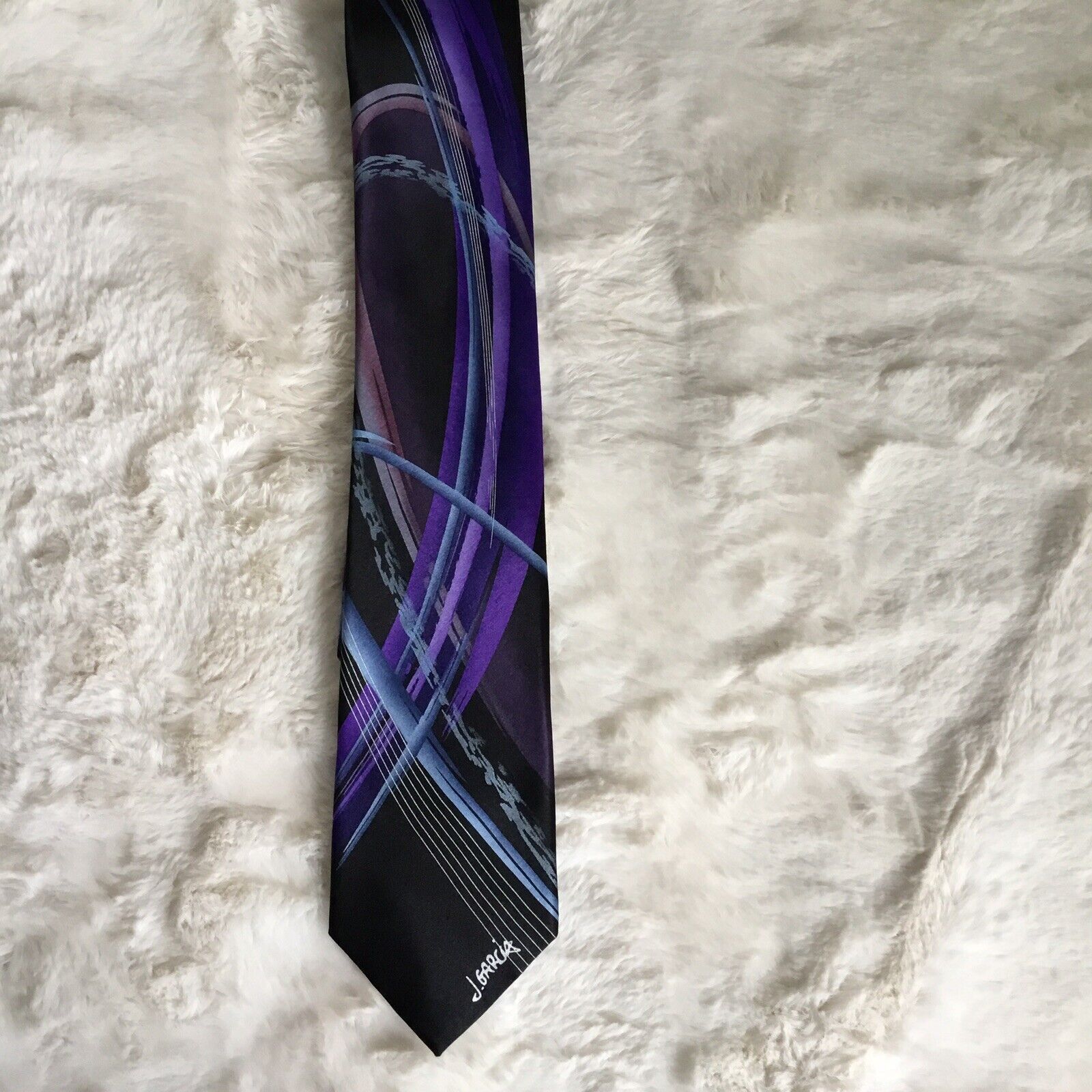 Other 100% silk Jerry Garcia Tie No 10 Curves And Lines Size ONE SIZE - 5 Thumbnail
