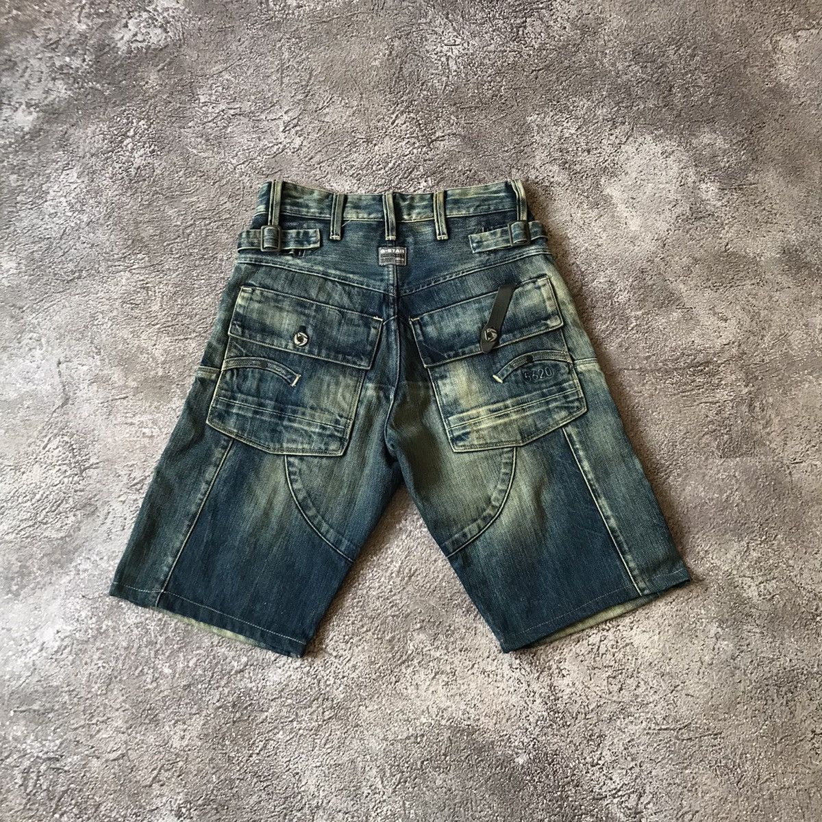 Vintage Vintage Y2K Faded Distressed Baggy Shorts Streetwear Logo 26 Size US 26 / EU 42 - 4 Thumbnail