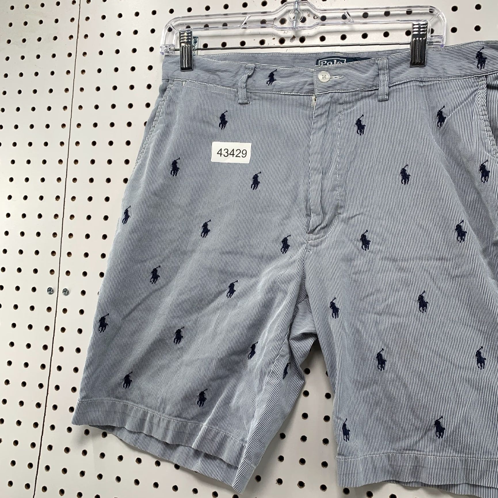 Polo Ralph Lauren Polo Ralph Lauren Polo Shirt Chino Shorts Mens Size 33 Blue Embroidered Pony Casual Summer 90s Boys Mens Size US XS / EU 42 / 0 - 2 Thumbnail