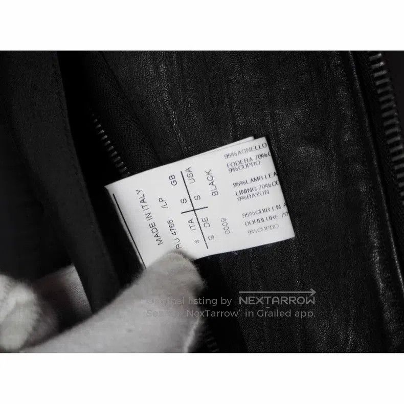 Rick Owens RICK OWENS High Collar Hooded Leather Jacket Size US S / EU 44-46 / 1 - 8 Thumbnail