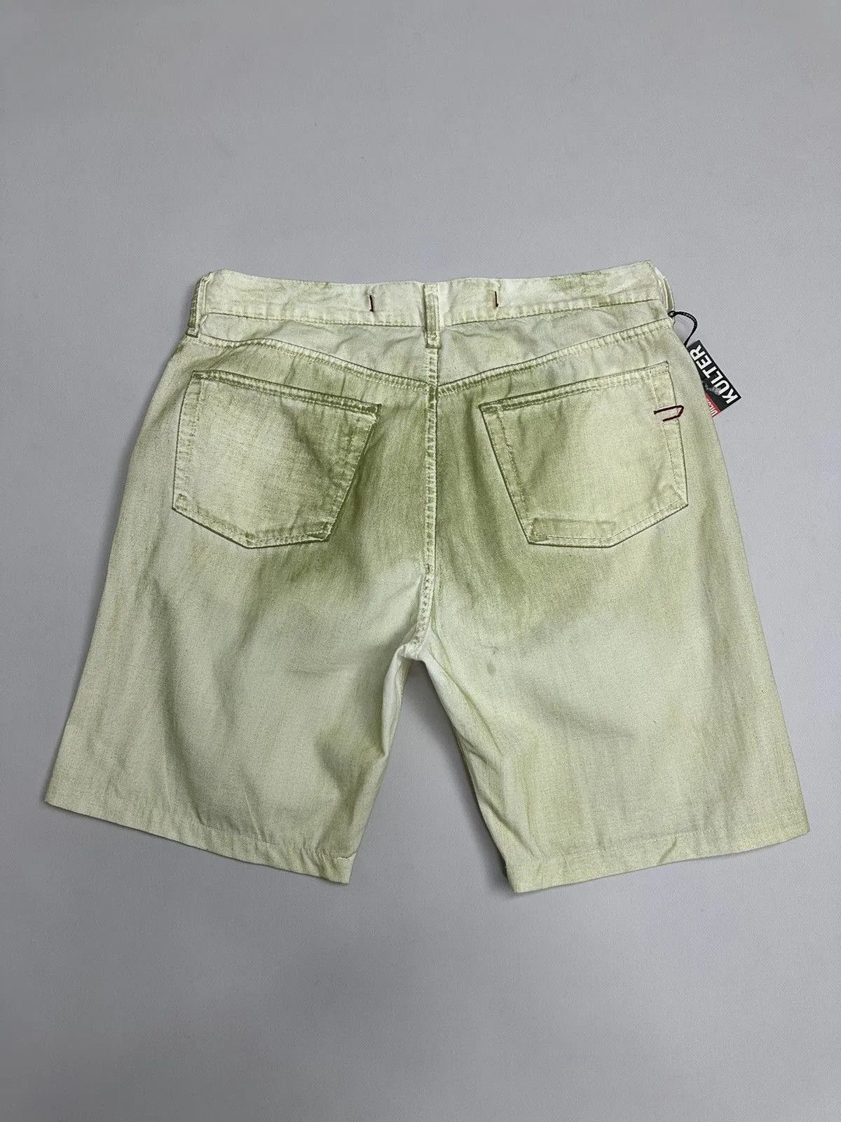 14th Addiction Vintage Diesel Shorts Y2k Military Avantgarde Cargo Faded Size US 33 - 5 Thumbnail
