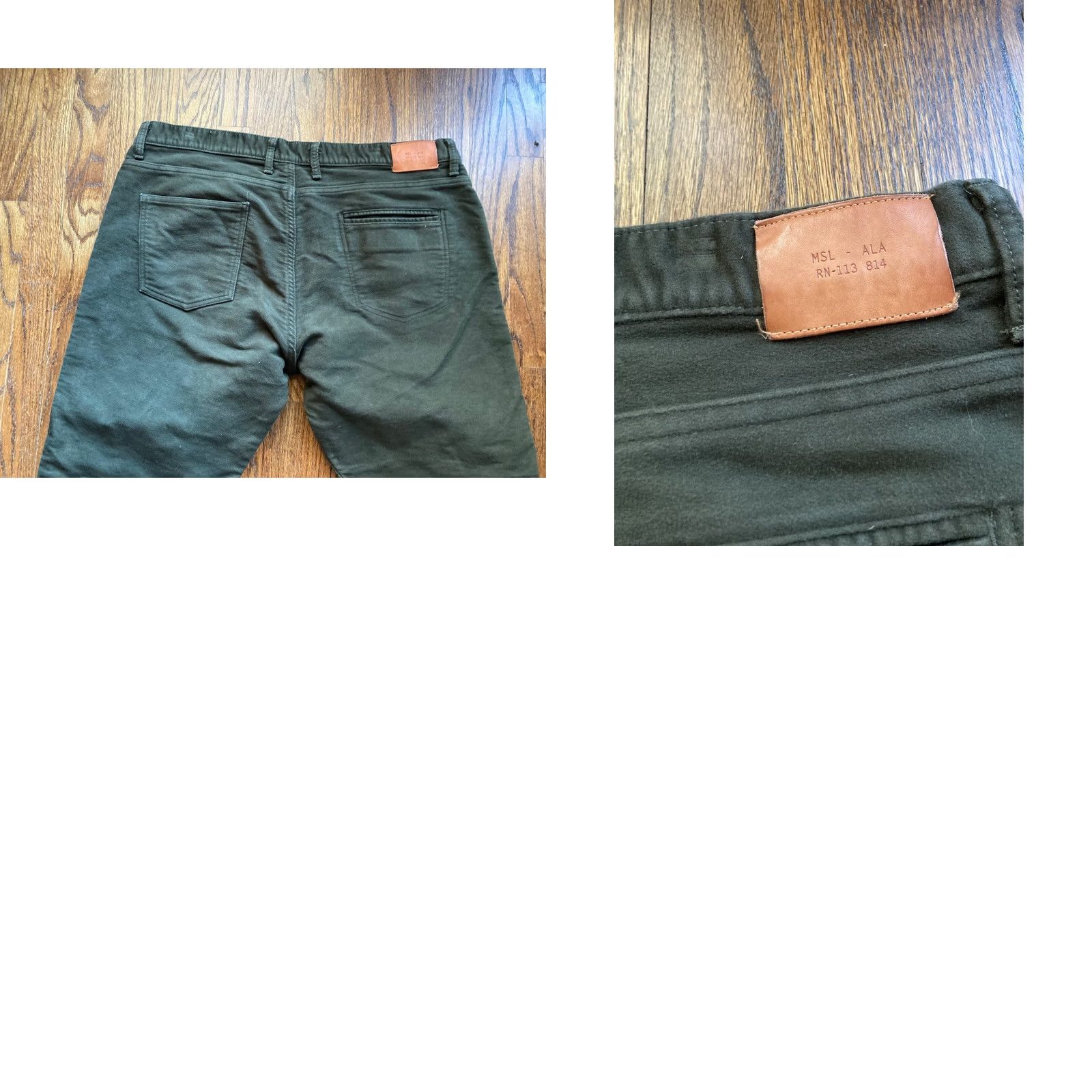 Billy Reid BILLY REID Moleskin Pants Mens Size 40x27 Dark Green Made In USA Size US 40 / EU 56 - 9 Thumbnail