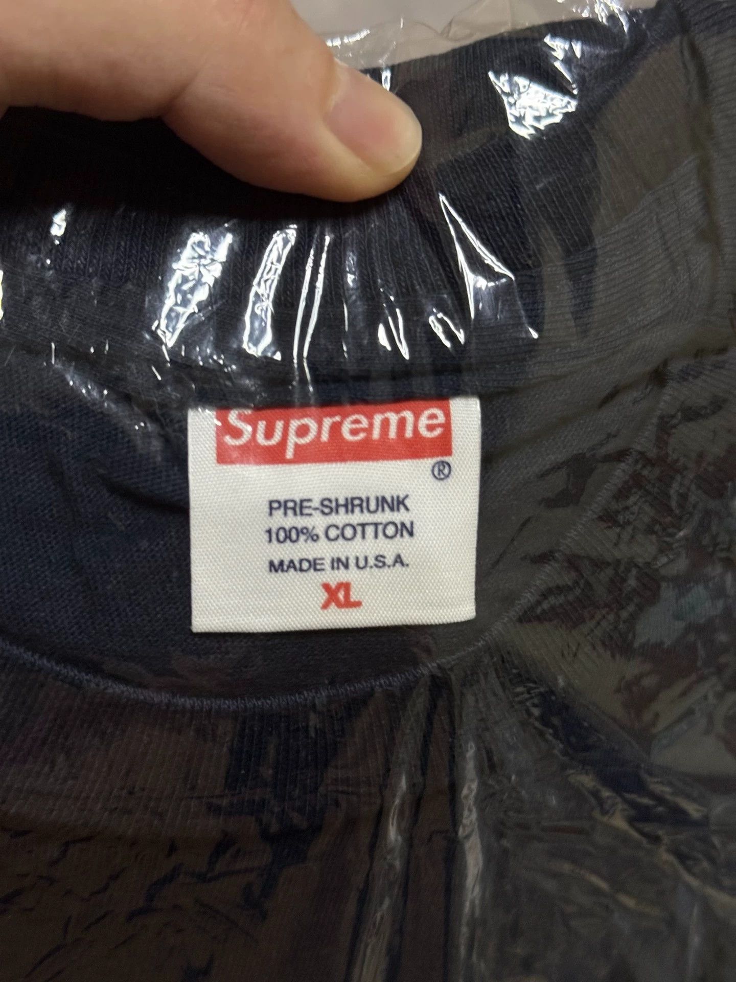 Supreme Supreme Vintage Short Sleeve Tee Navy Blue XL New Size US XL / EU 56 / 4 - 4 Thumbnail