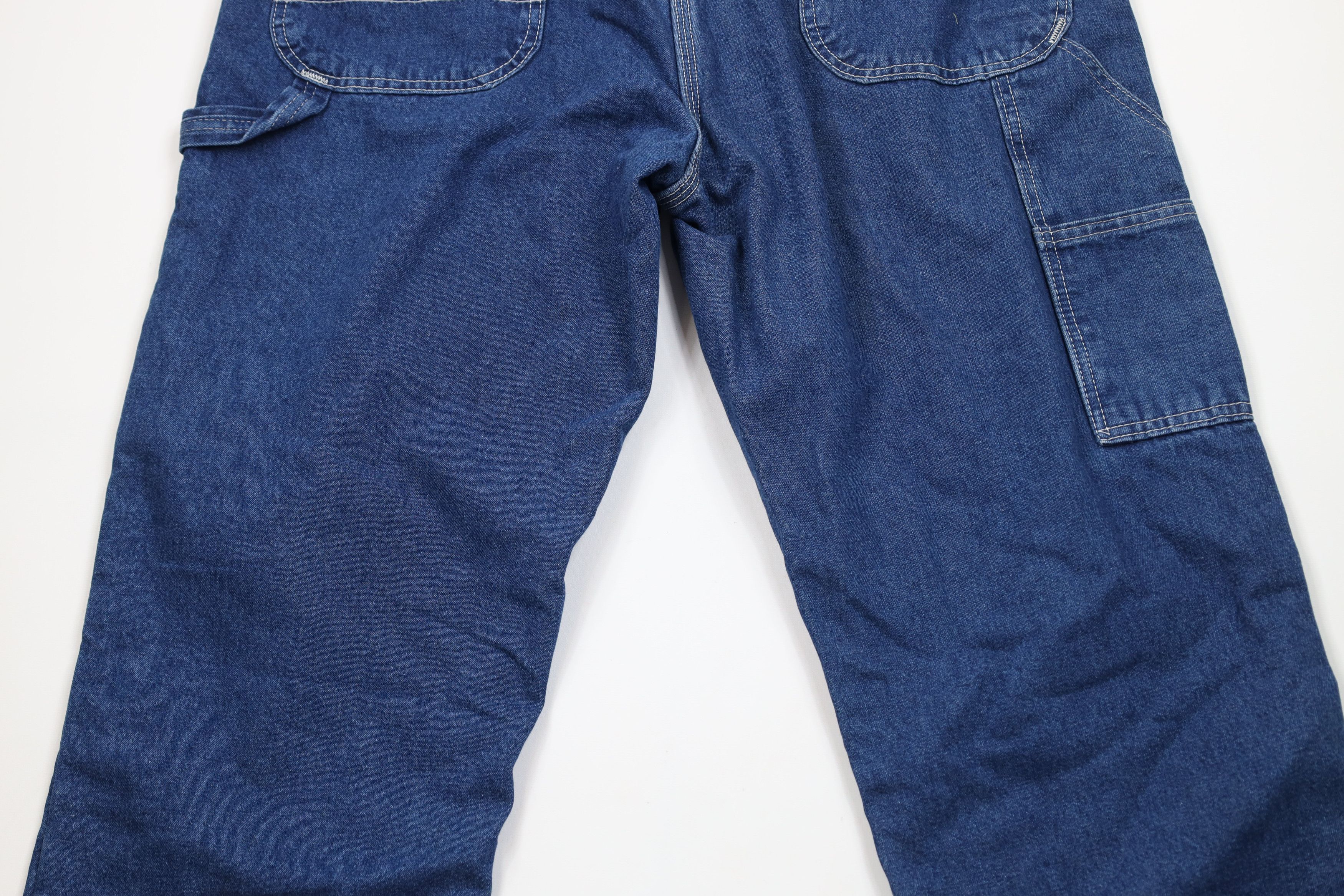Dickies Vintage Dickies Fit Flannel Lined Wide Leg Dungaree Jeans Size US 38 / EU 54 - 13 Thumbnail