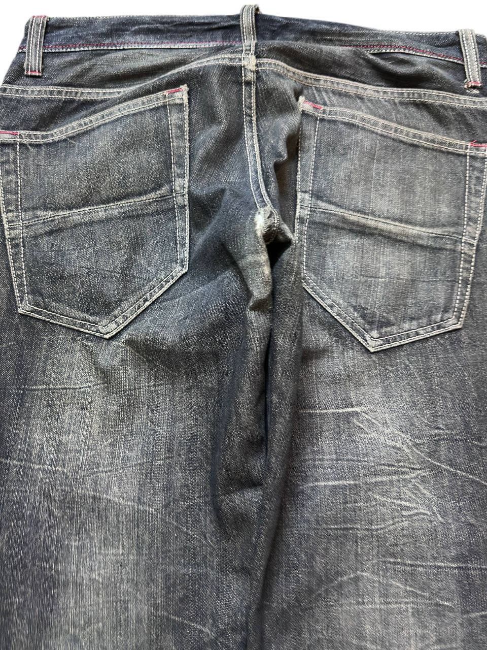 Karakuri Tamashii Vintage Wild Life Stamped Straight Loose Denim Size US 34 / EU 50 - 6 Thumbnail