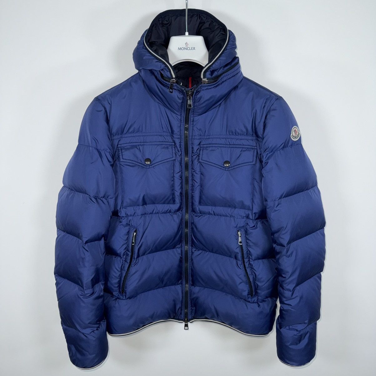Moncler Moncler Thomas Men’s Down Puffer Jacket Size 2 (S/M) Blue Size US S / EU 44-46 / 1 - 1 Thumbnail