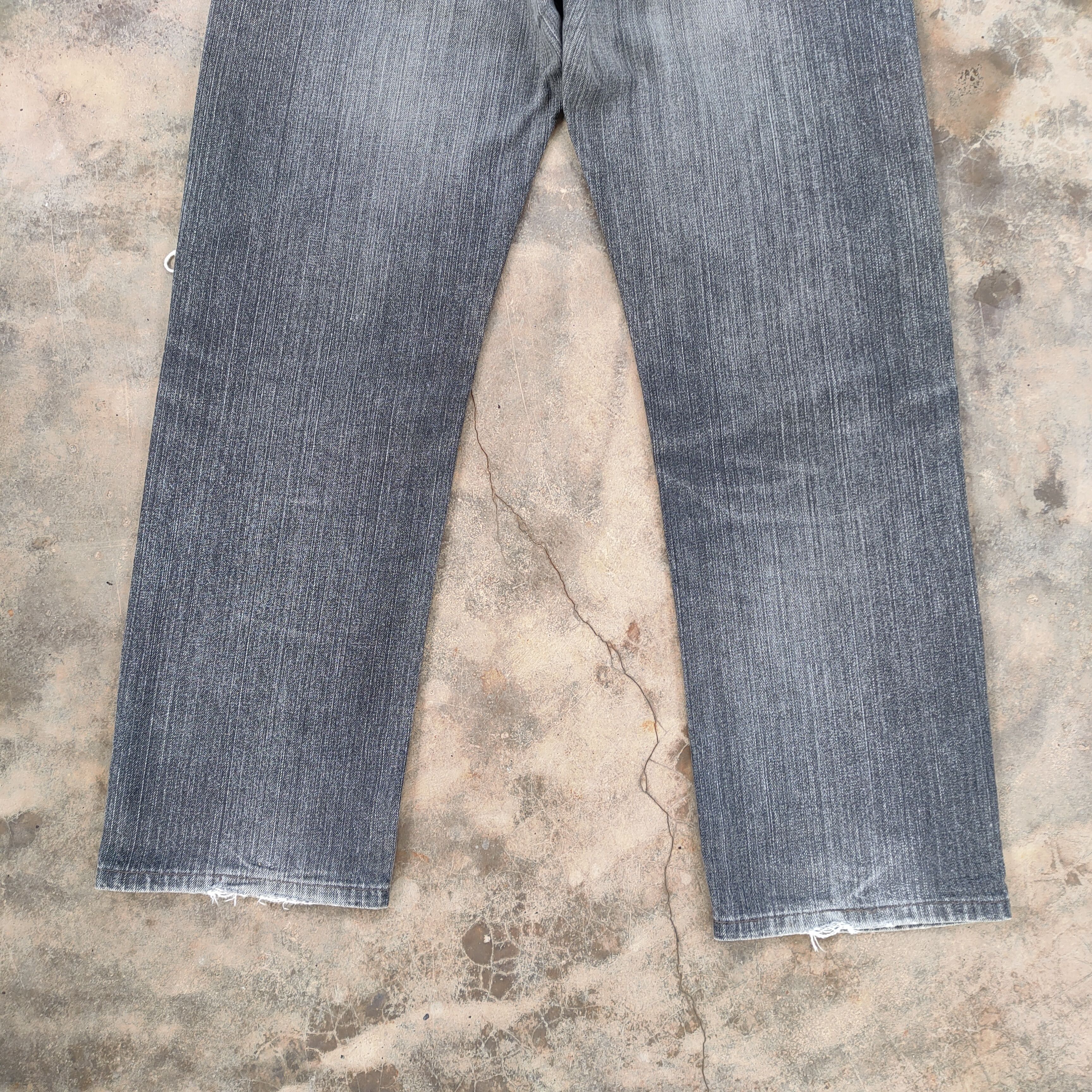 Japanese Brand Vintage japanese black ripped jeans denim pants Size US 34 / EU 50 - 12 Thumbnail