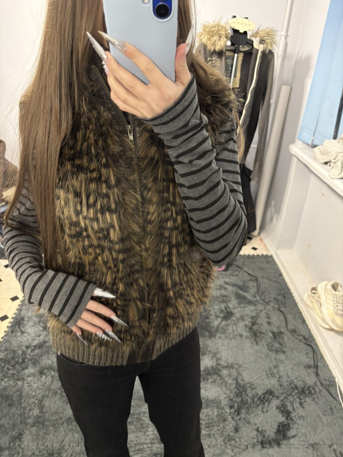Hysteric Glamour 00s Y2K If Six Was Nine Type Full Faux Fur Size M / US 6-8 / IT 42-44 - 2 Thumbnail