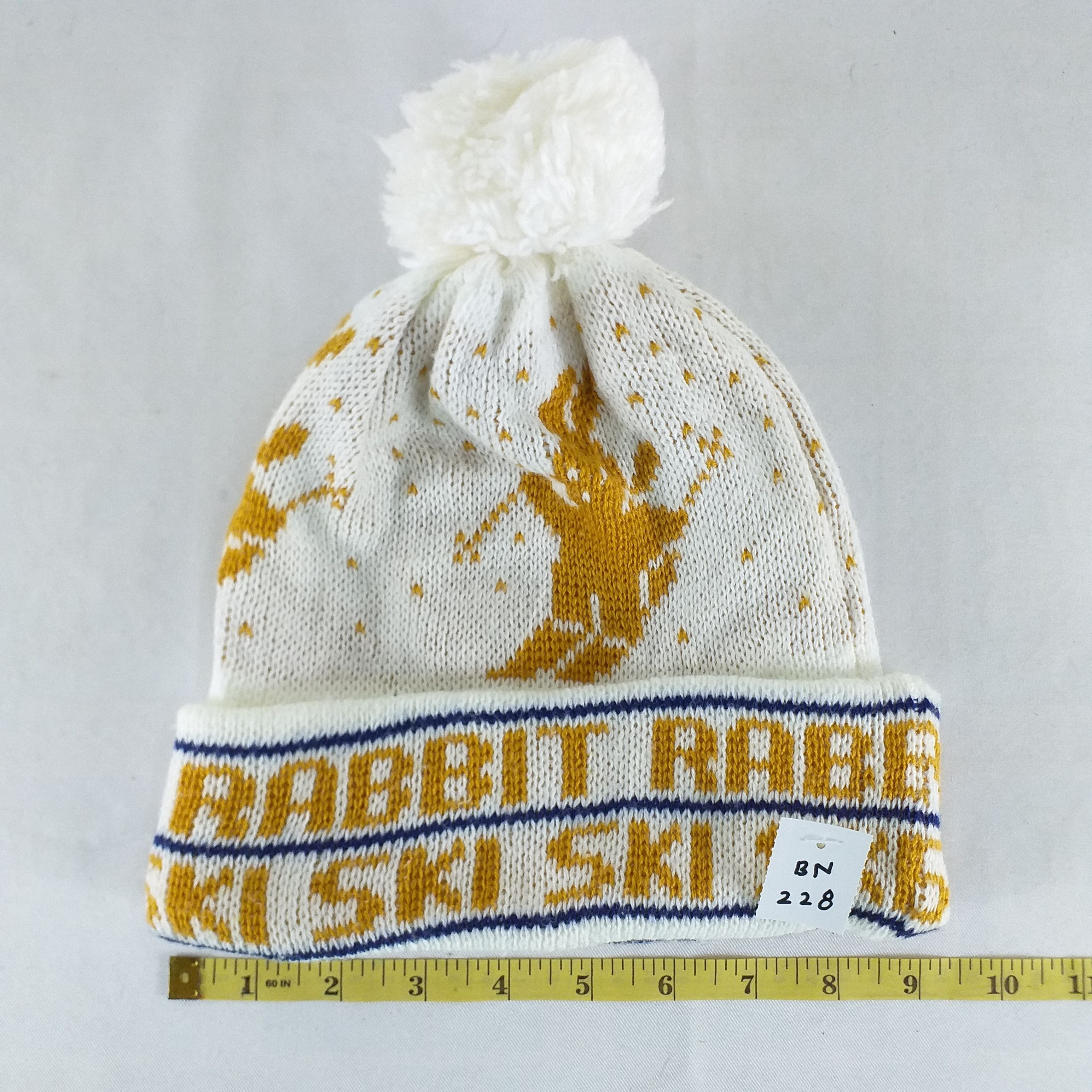 Japanese Brand Ski Rabbit Snow Cap Hat Beanie -BN228 Size ONE SIZE - 4 Thumbnail