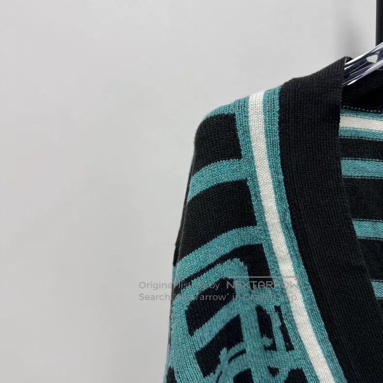 Hermes Hermes Horizontal striped cardigan Size M / US 6-8 / IT 42-44 - 3 Thumbnail