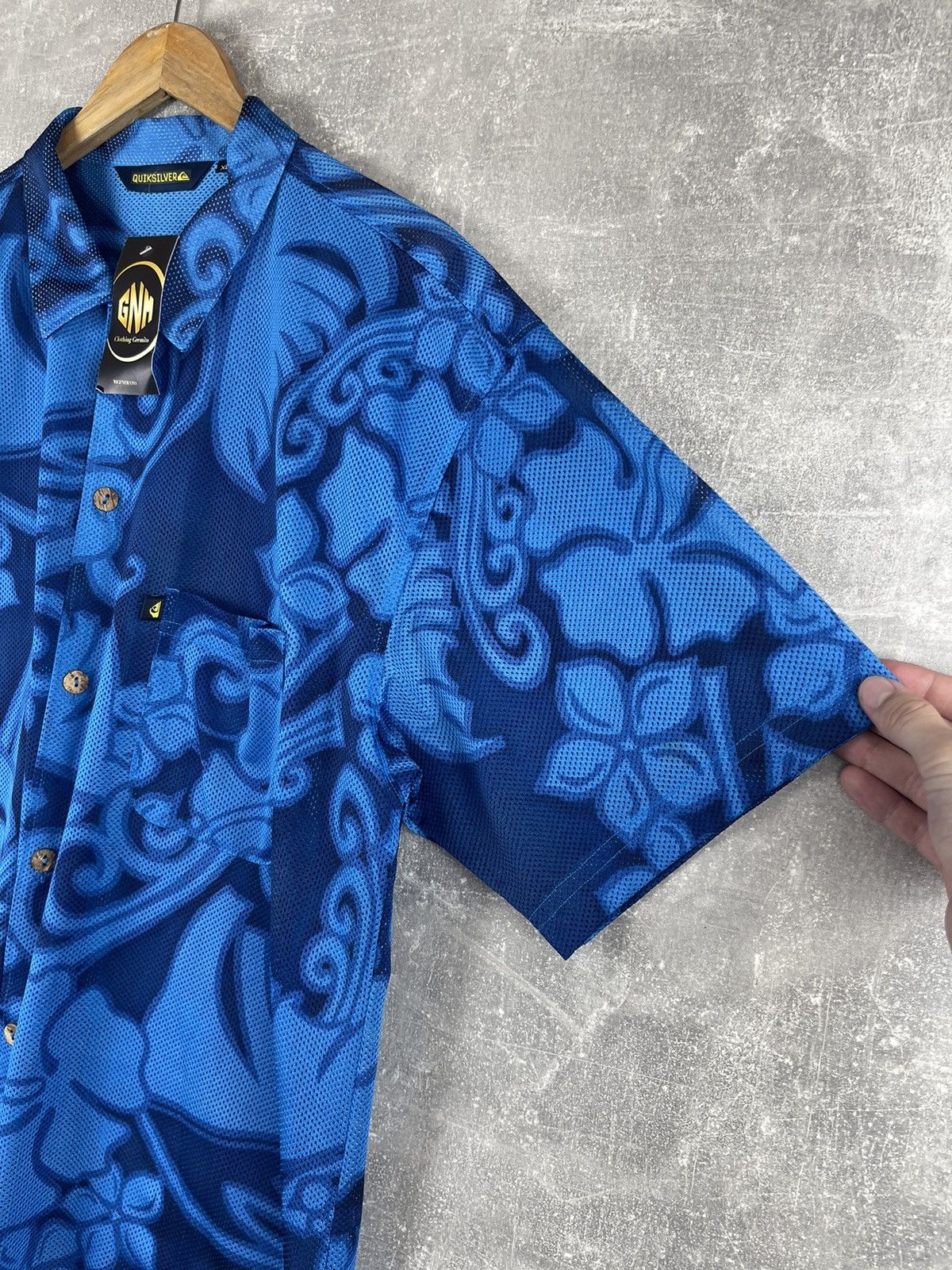 Quiksilver Vintage Quiksilver Mesh Floral Aloha Surf Y2K Hawaii Shirt Size US XL / EU 56 / 4 - 6 Thumbnail