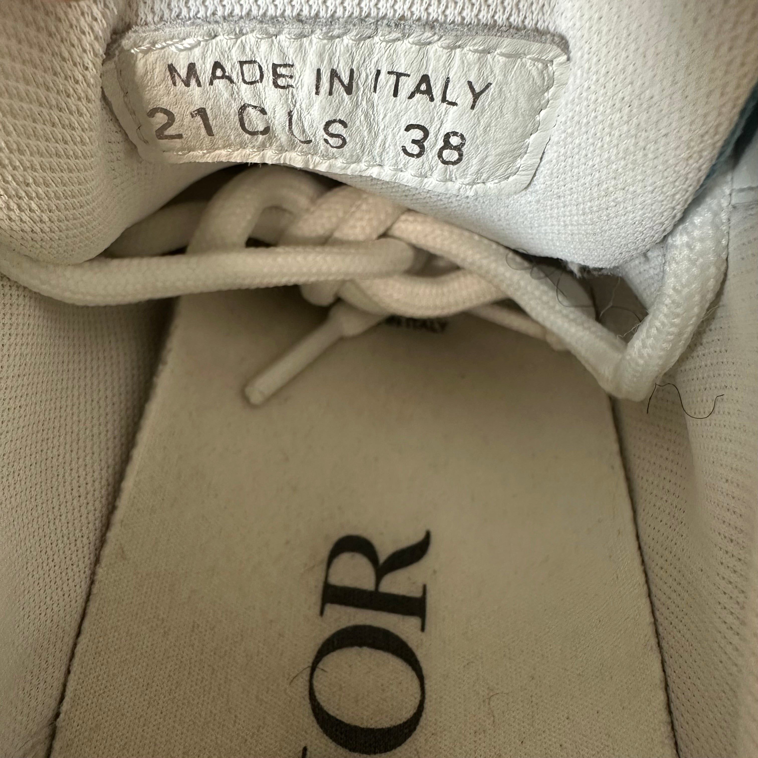 Dior Dior B22 Grey White Blue Sneaker Sz 6 (38) Size US 6 / EU 39 - 7 Thumbnail