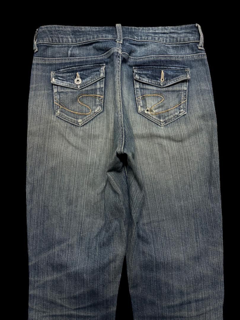 Japanese Brand INSANE 90s Japanese Theoria Bell Bottom Rusty Distress Hard Size US 30 / EU 46 - 15 Thumbnail