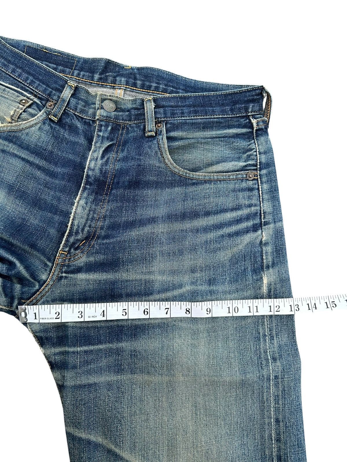 Kapital Thrashed Vintage Levis Big E Selvedge Denim Jeans Size US 32 / EU 48 - 21 Thumbnail