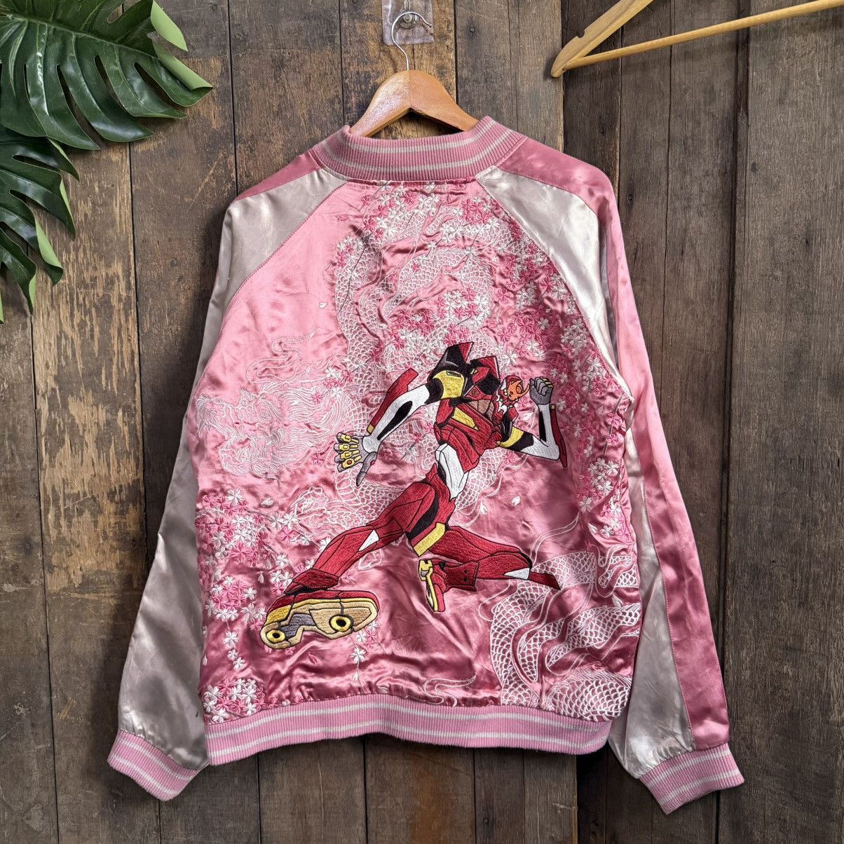 Vintage Vintage Evangelion Nerv 2 Sukajan Jacket Size US XL / EU 56 / 4 - 1 Thumbnail