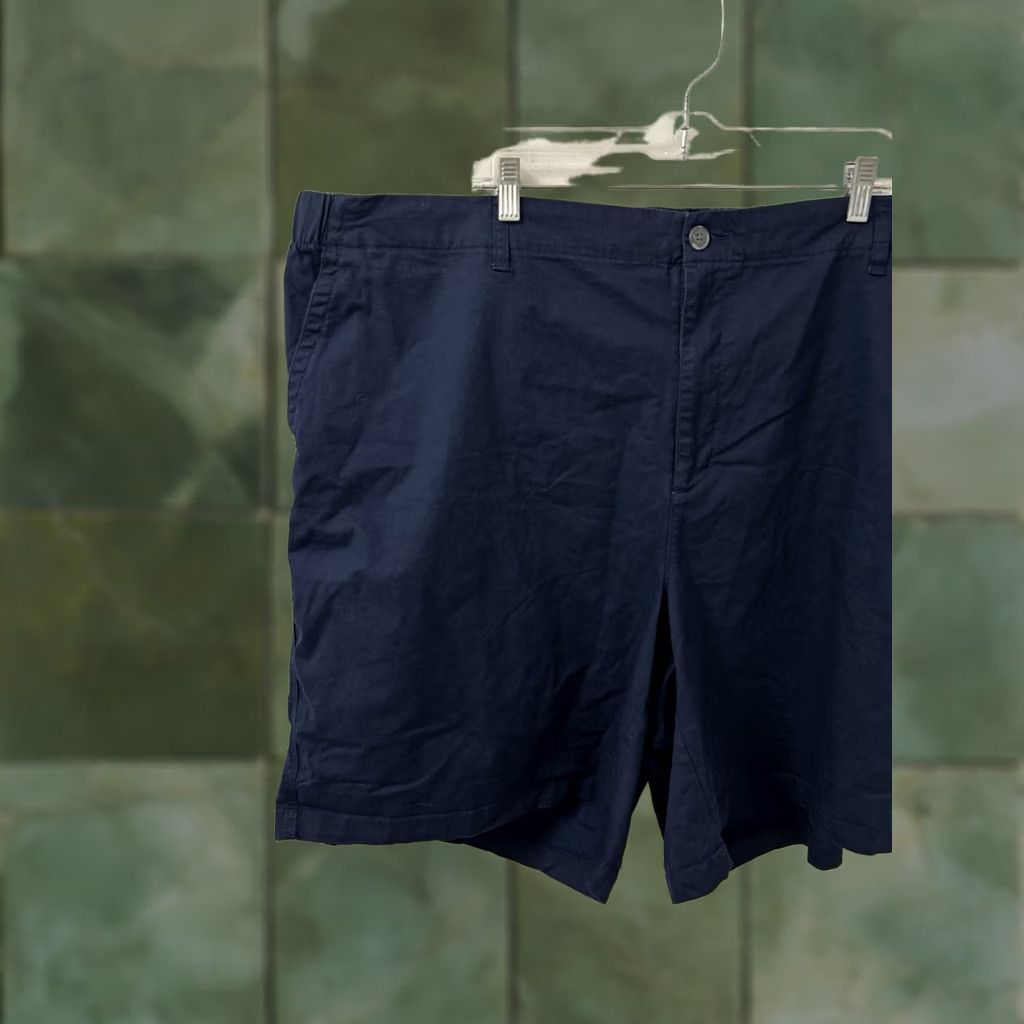 Old Navy Old Navy Everyday Shorts Mens 4X Navy Blue Elastic Waist Cotton Stretch NWT Size US 39 - 1 Thumbnail