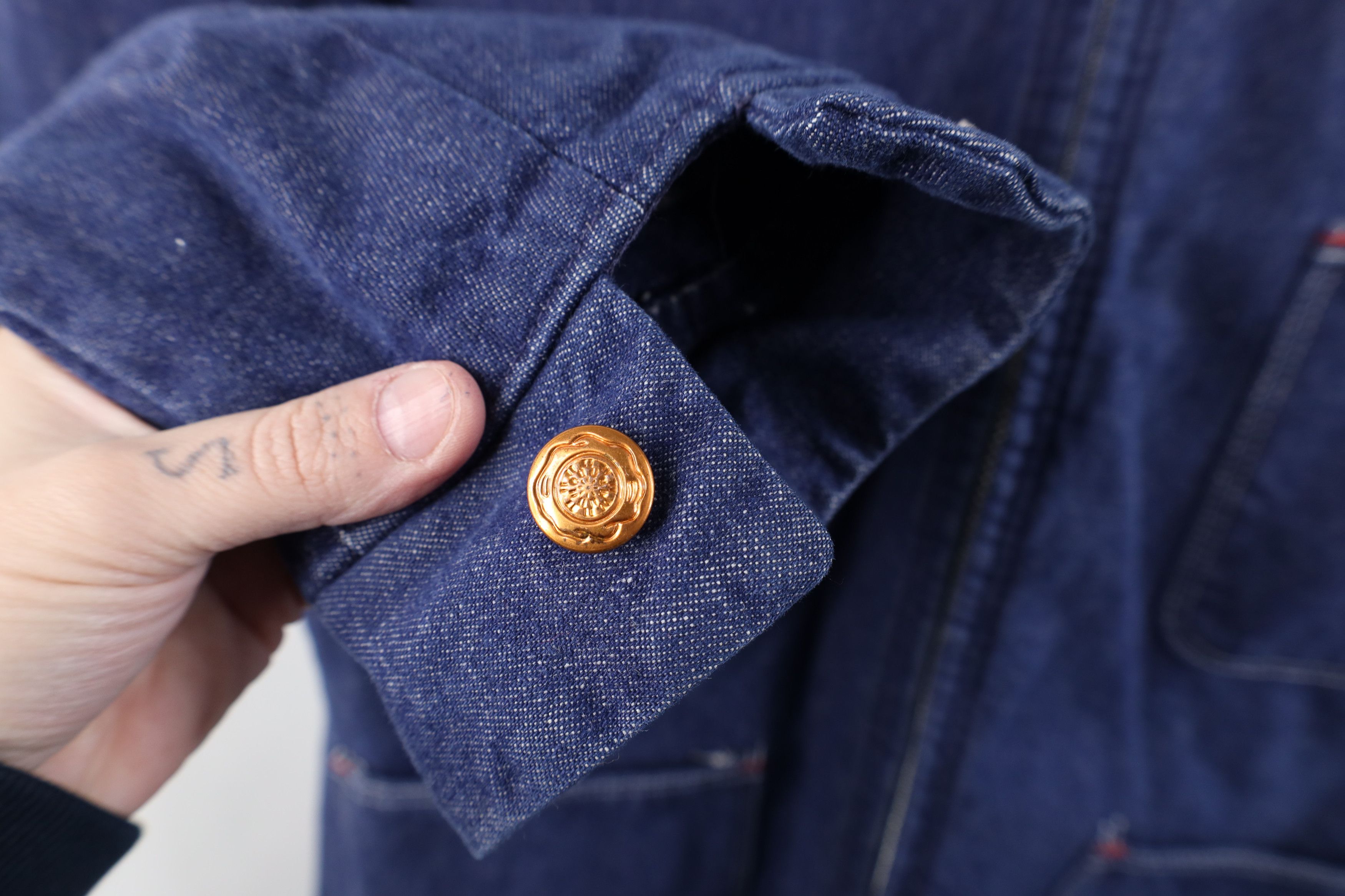Vintage Vintage 60s Streetwear Lined Denim Chore Barn Jacket USA Size US L / EU 52-54 / 3 - 7 Thumbnail