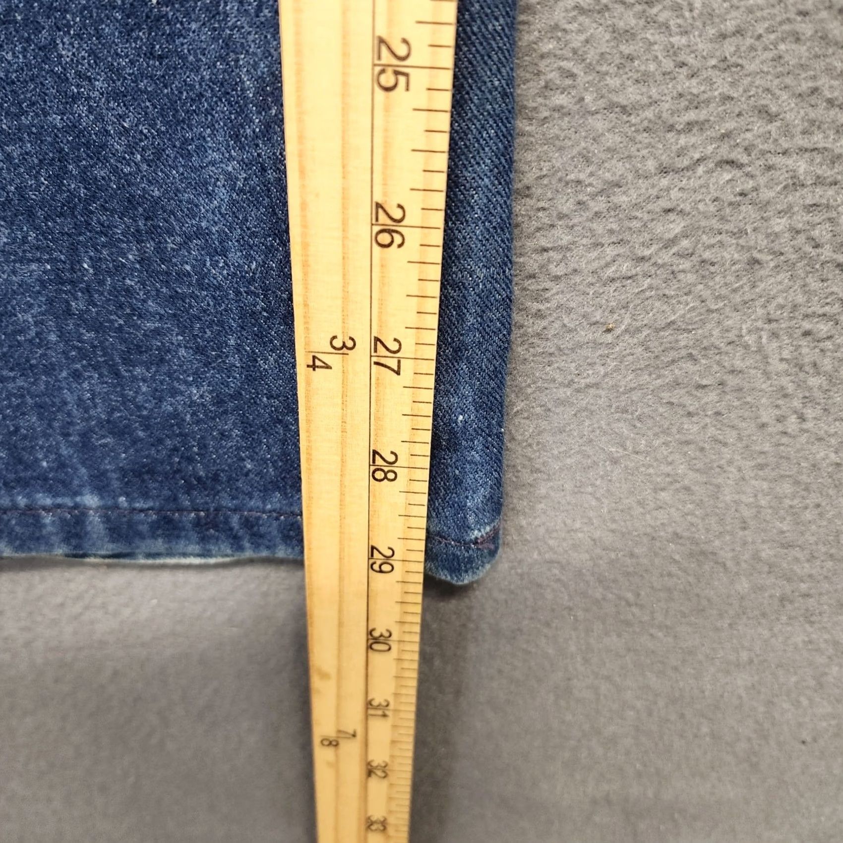 Fruit Of The Loom VINTAGE Fruit of the Loom Jeans 34x29 Blue Denim 80s Tagged Mens 36 Womens 15 Straight Jeans Mens Womens Blue Denim Size 24" / US 00 / IT 34 - 5 Thumbnail