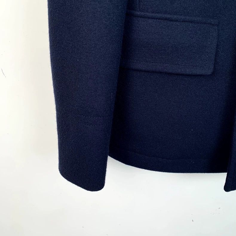 Louis Vuitton Louis Vuitton Dark Blue Wool Lapel Long Sleeve Jacket Size US S / EU 44-46 / 1 - 4 Thumbnail