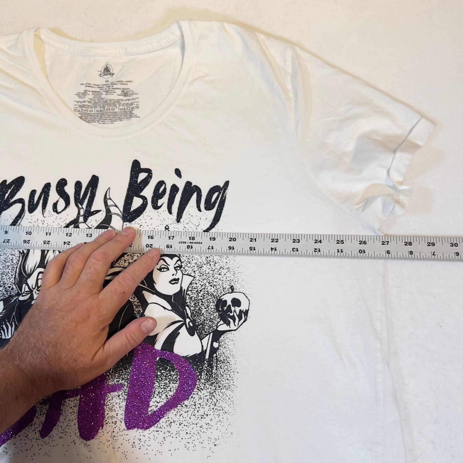 Disney Disney T-Shirt Womans 4XL Purple / Black "Busy Being Bad" Size 4XL / US 24-26 - 5 Thumbnail