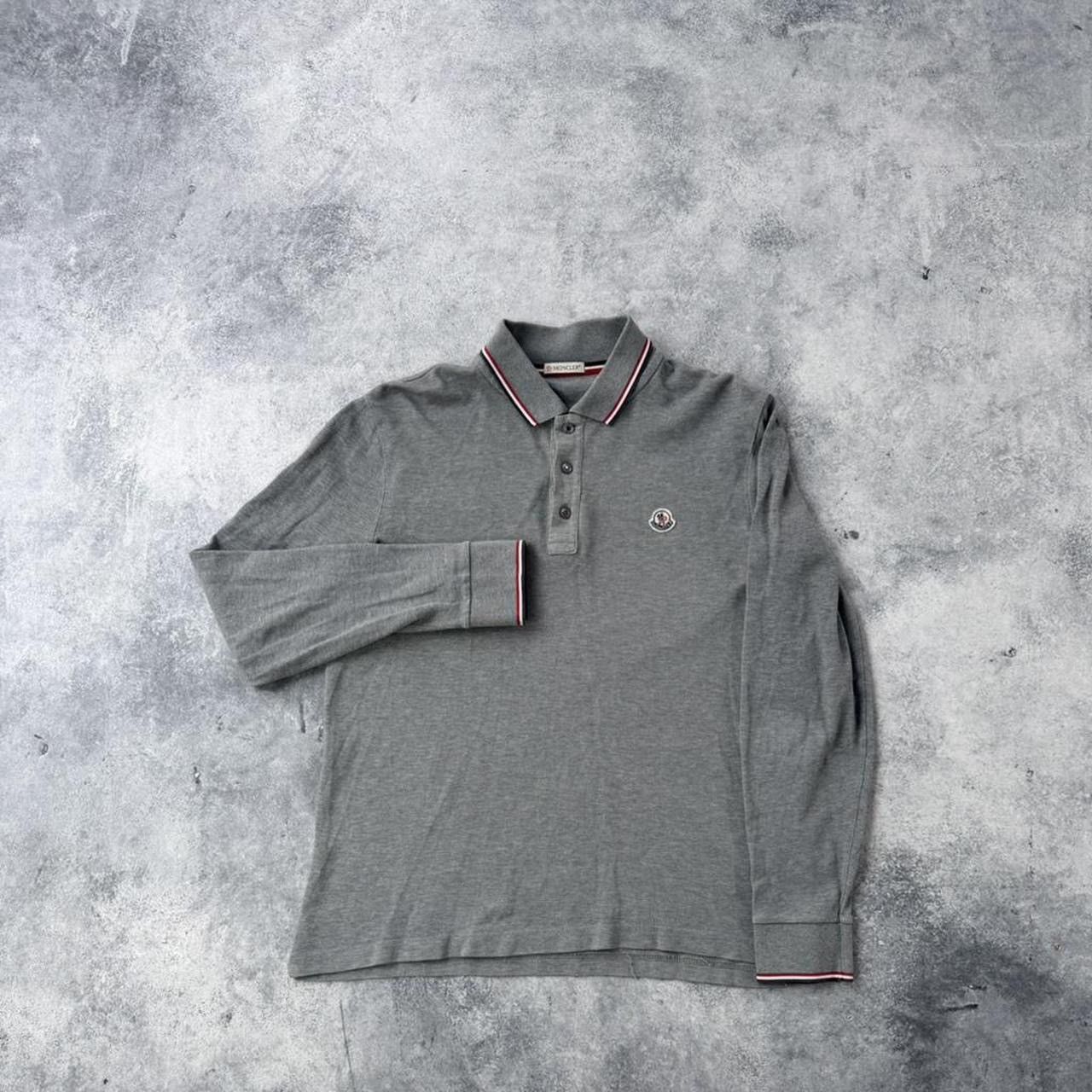 Moncler Moncler grey L/S polo shirt Size US M / EU 48-50 / 2 - 1 Thumbnail