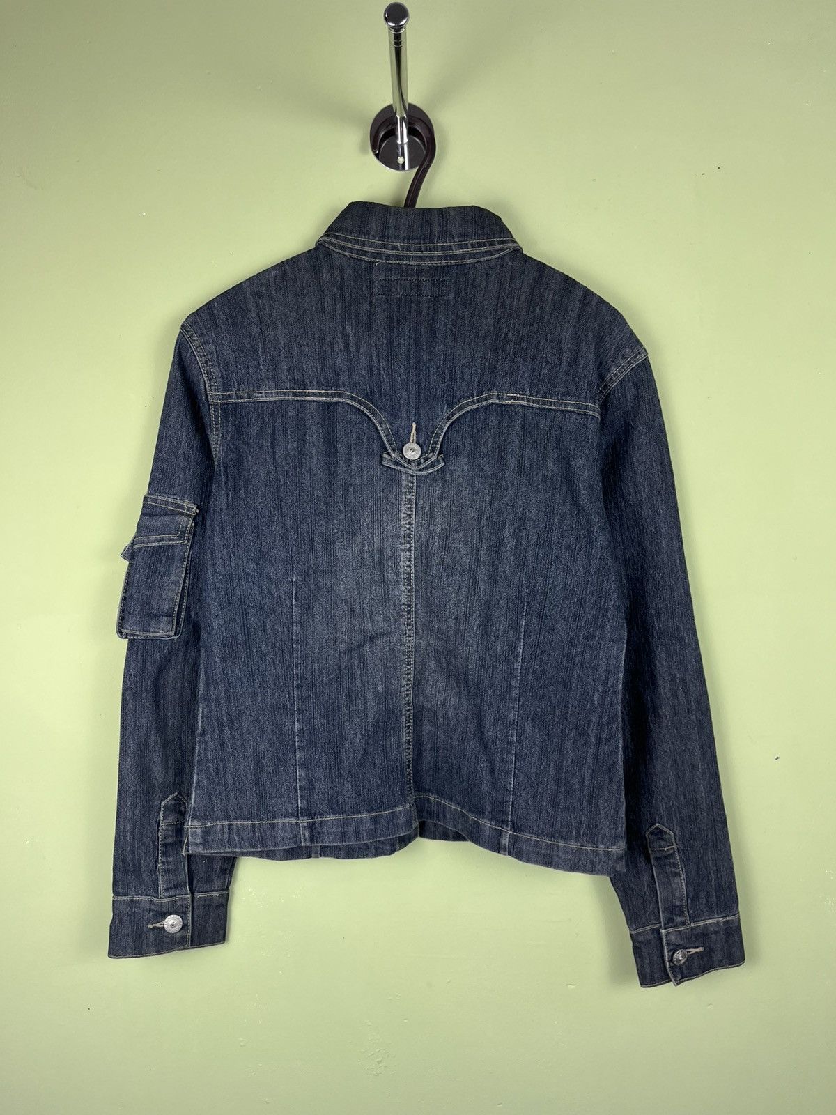 Japanese Brand Vintage Y2K cargo avant garde denim jacket Japanese Size M / US 6-8 / IT 42-44 - 2 Thumbnail