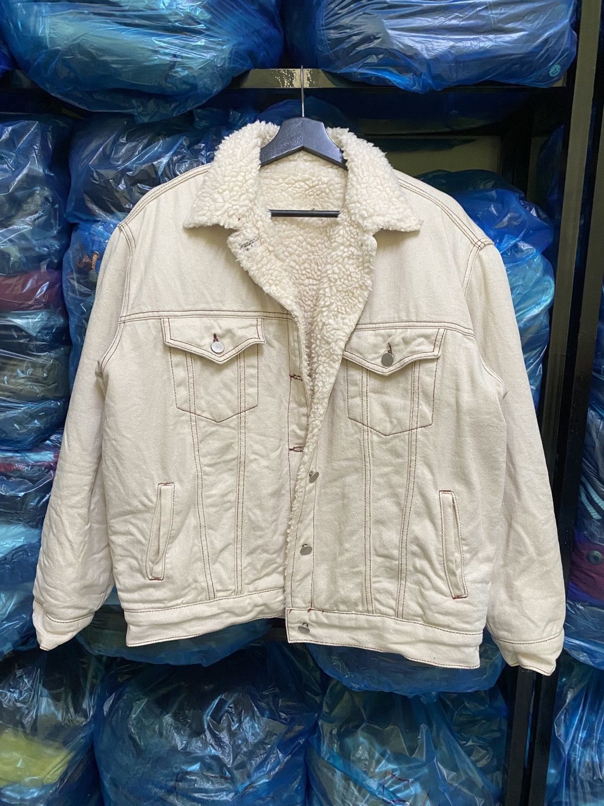 P.L.N. PLAN SHERPA LINING TRUCKER JACKET Size US M / EU 48-50 / 2 - 7 Thumbnail