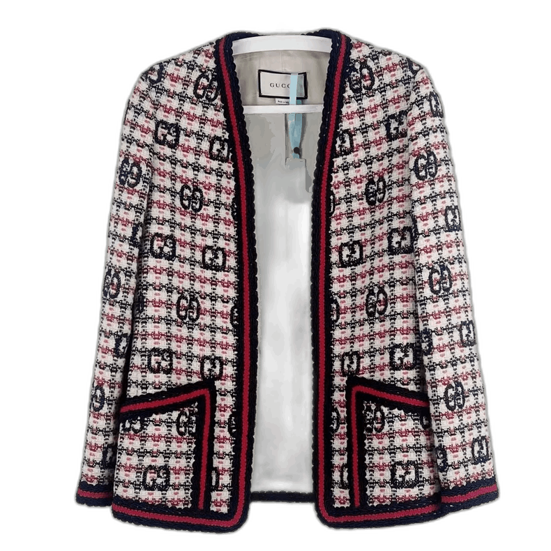 Gucci Gucci Double G Tweed Jacket for Women-2506 Size US S / EU 44-46 / 1 - 1 Thumbnail