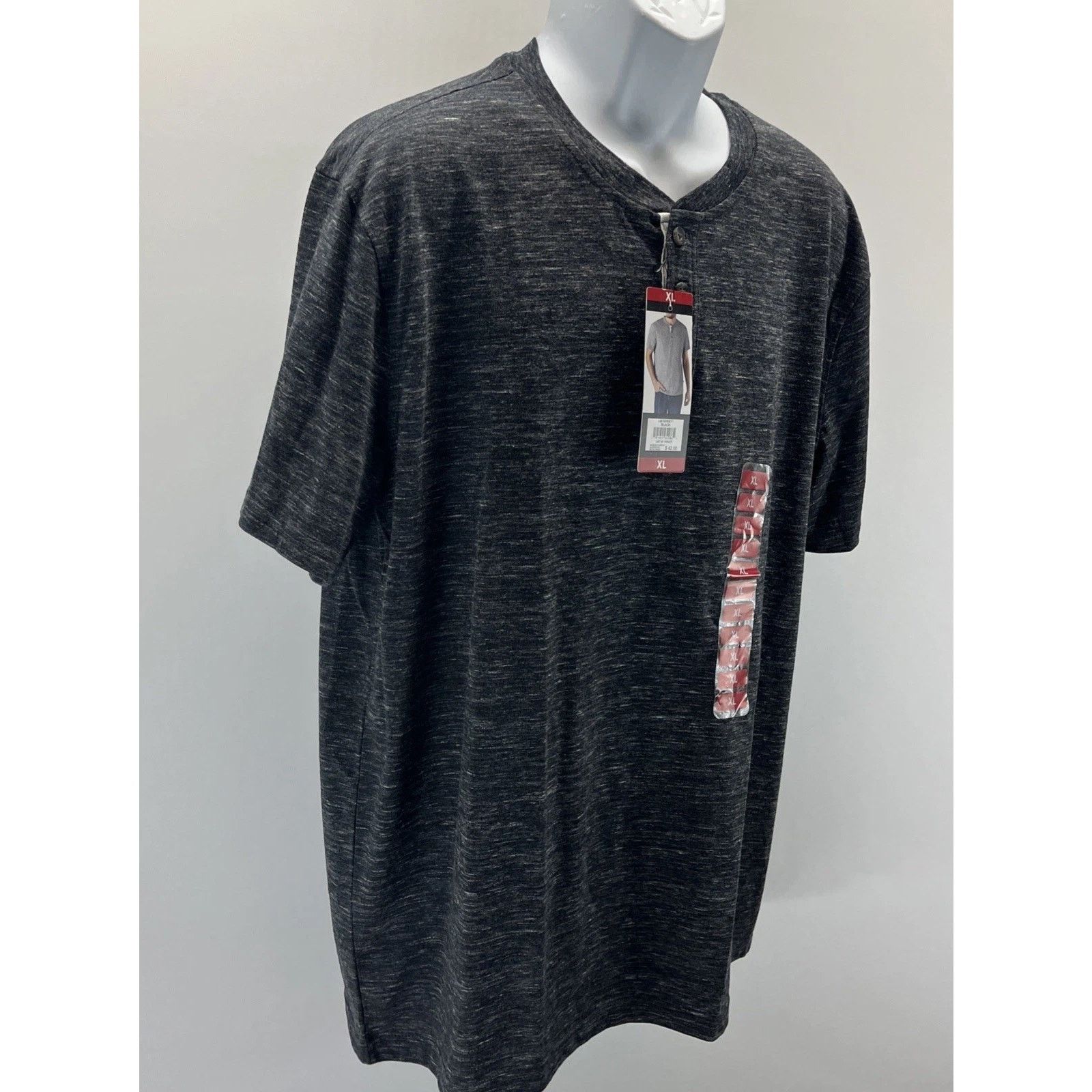 Lee NWT LEE Premium Mens XL Black Comfort Henley T-Shirt Size US XL / EU 56 / 4 - 2 Thumbnail