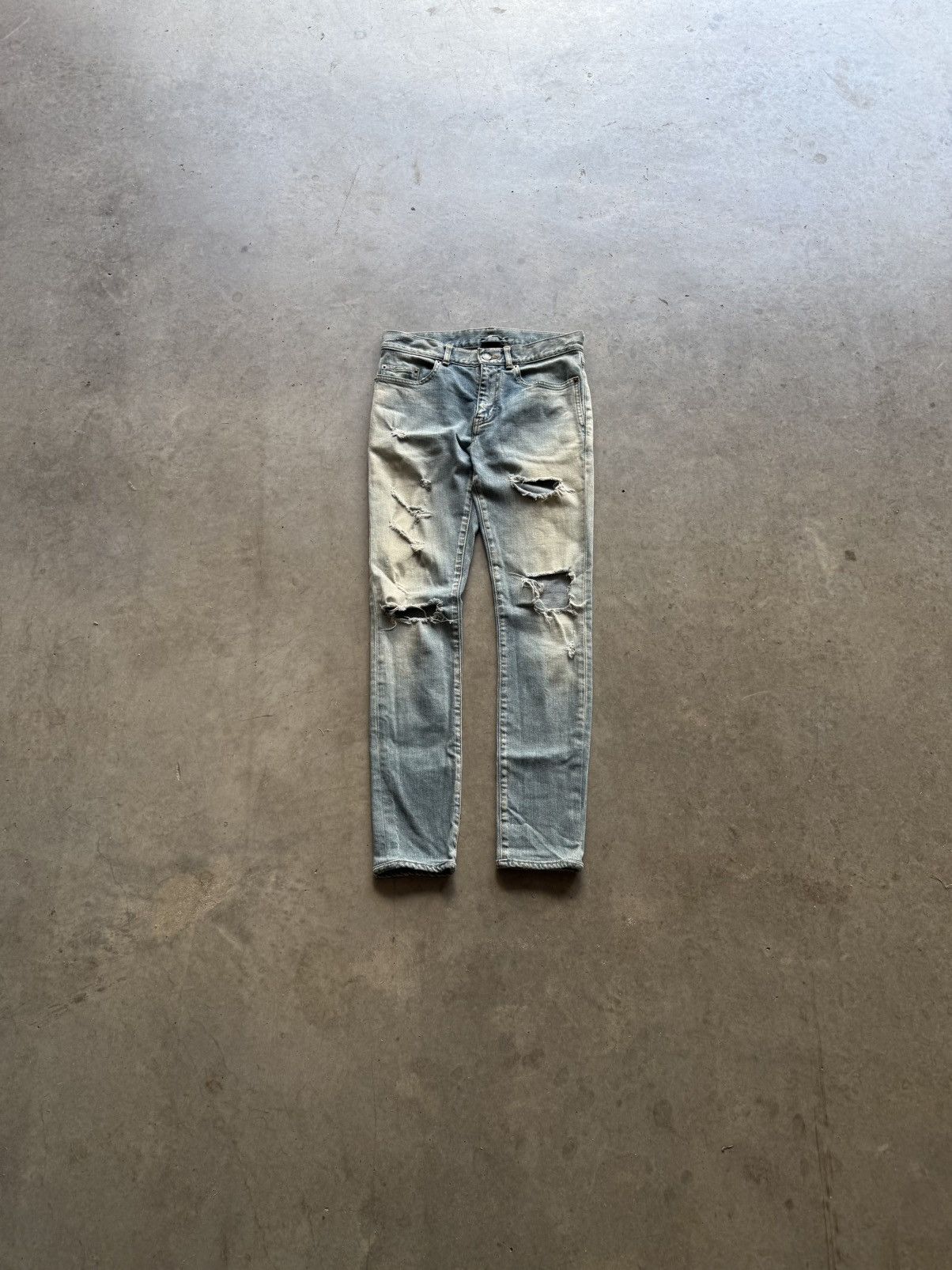 パンツ louren vintage crash denim Saint Laurent Crash Denim | Grailed