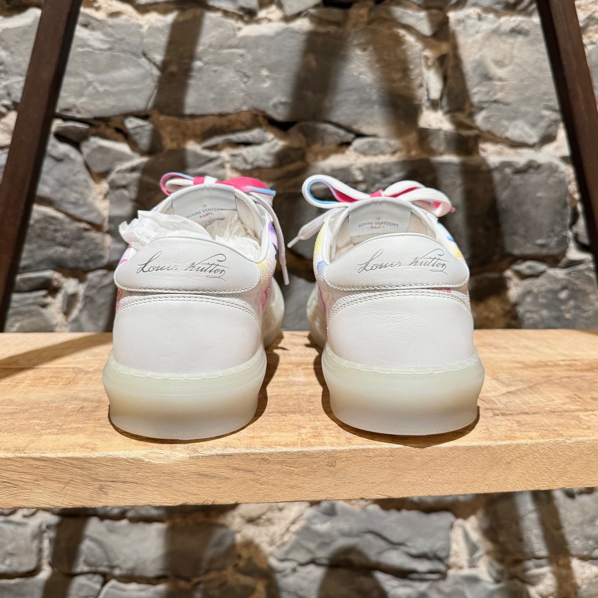 Louis Vuitton Louis Vuitton 2021 Ollie Watercolor Monogram Sneakers Size US 8.5 / EU 41-42 - 7 Thumbnail