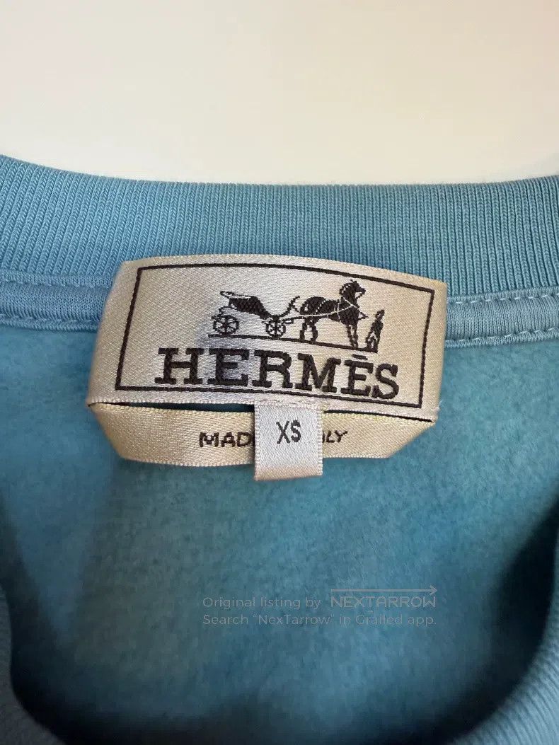 Hermes Hermes Lake Blue Hooded Sweatshirt Size XS / US 0-2 / IT 36-38 - 3 Thumbnail