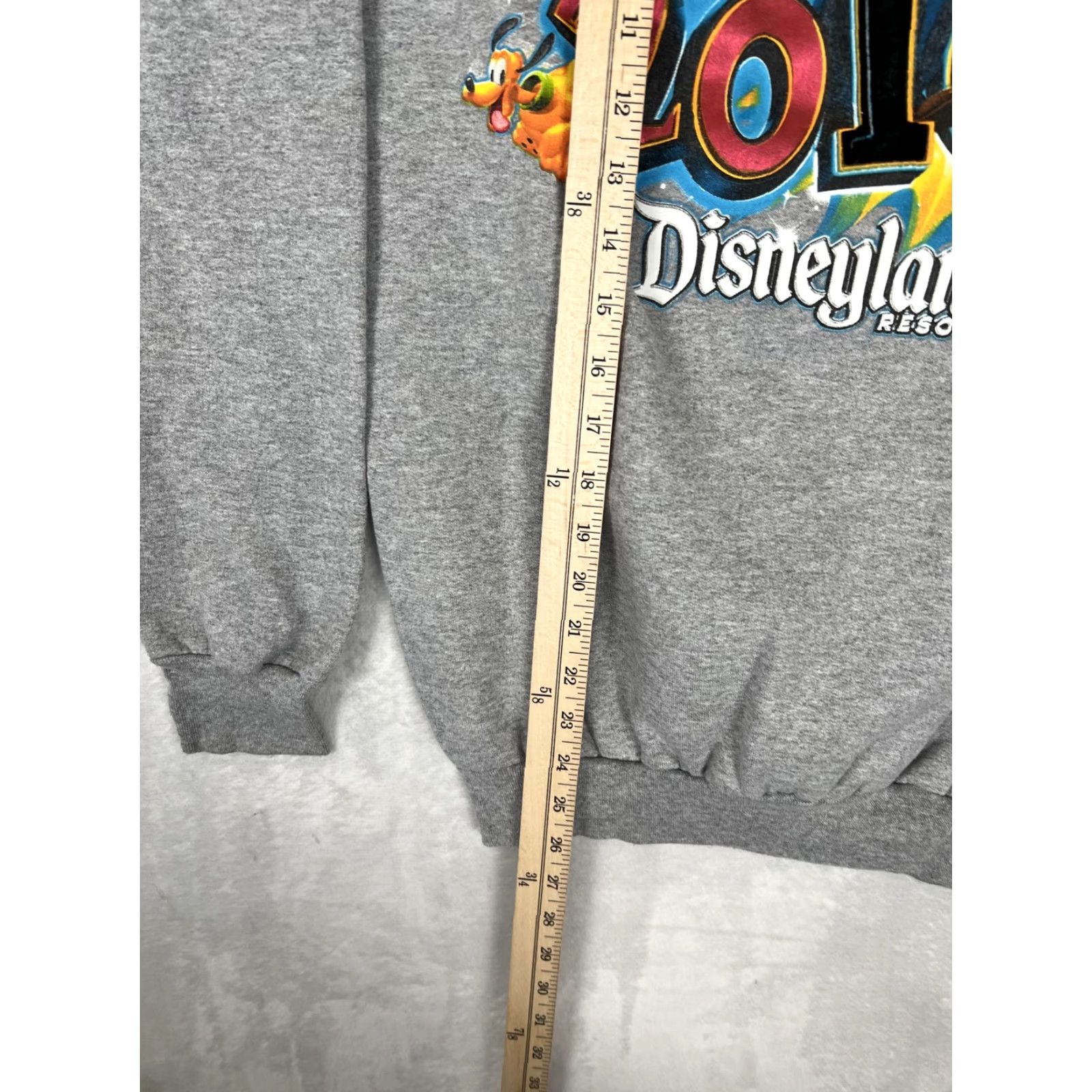 Vintage Disneyland Resort Sweatshirt Mens Small Gray Mickey Fleece Graphic 2010 Disney Toy Story Theme Woolless? Size US S / EU 44-46 / 1 - 5 Thumbnail