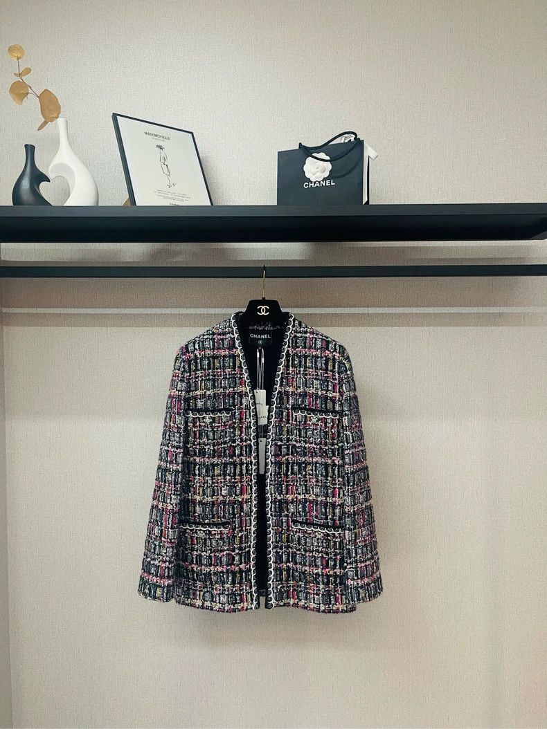 Chanel 24a Manchester tweed glazed jacket 2504-Nextarrow