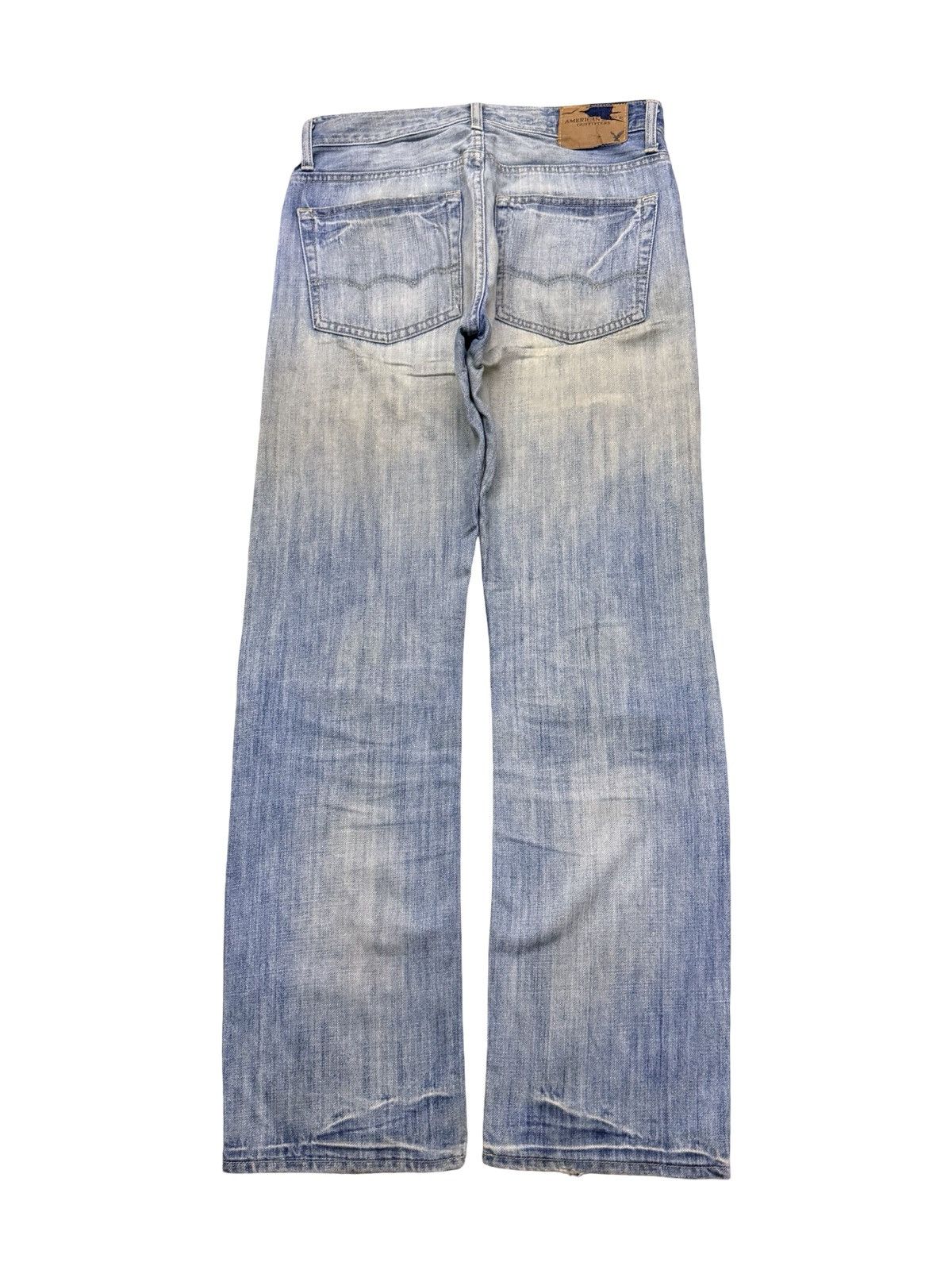 American Eagle Outfitters Vintage American Eagle Denim Jeans Y2K Vintage Faded Wash 33 Size US 33 - 3 Thumbnail