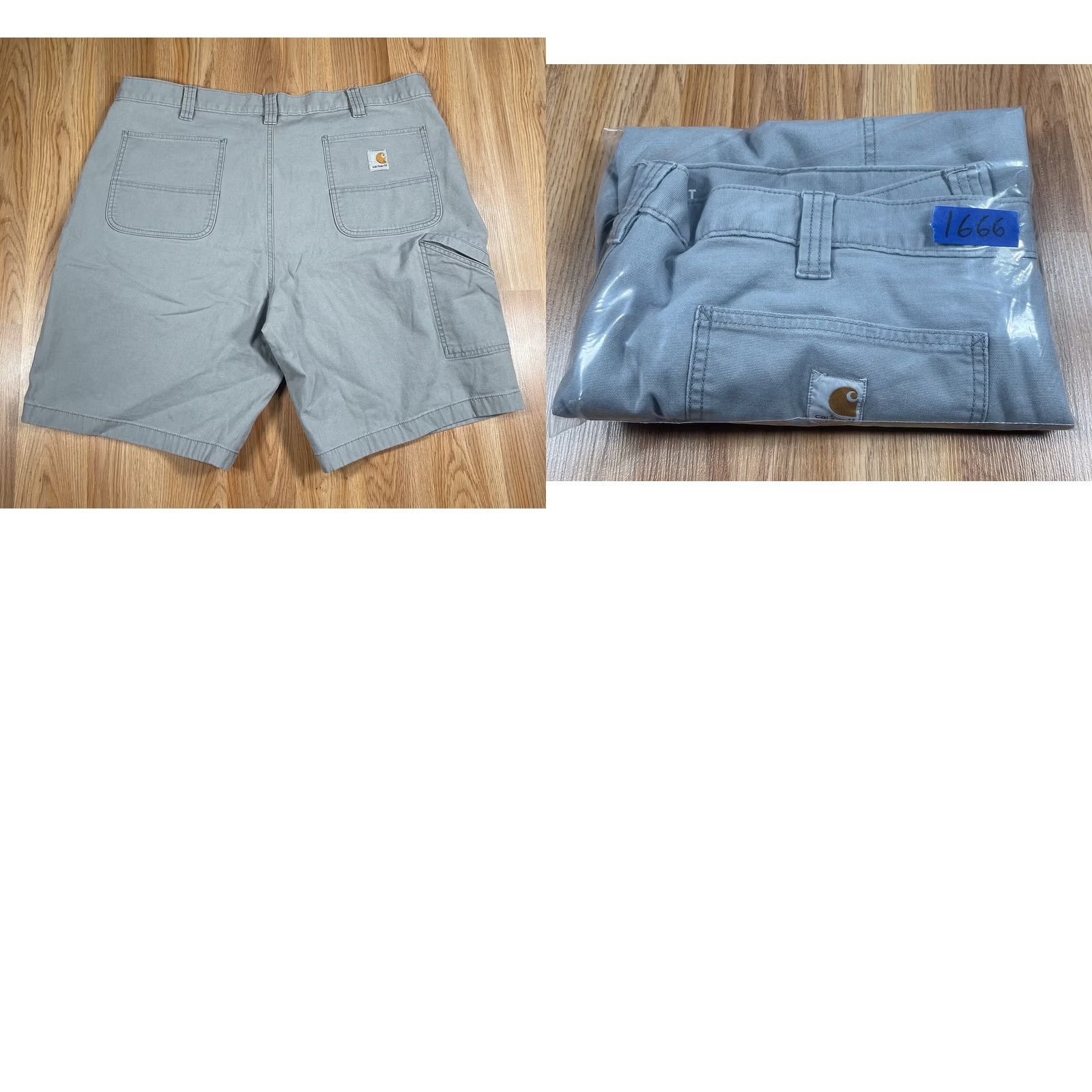 Carhartt Carhartt Shorts Mens 42 Gray Loose Fit Stretch Flat Front Khaki Chino Slack Size US 42 / EU 58 - 9 Thumbnail