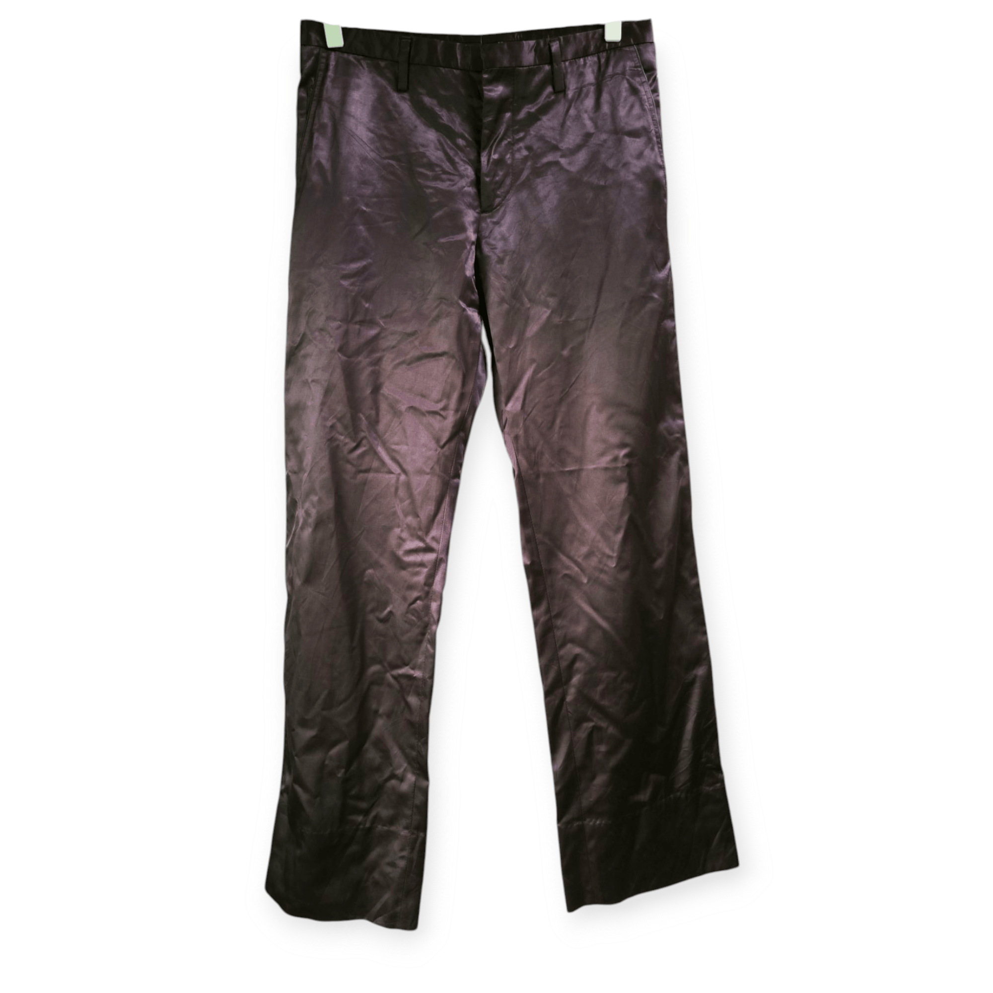Designer × Marc Jacobs Rayon Shinning Wax Purple Ankle Pants Size 30" / US 8 / IT 44 - 7 Thumbnail