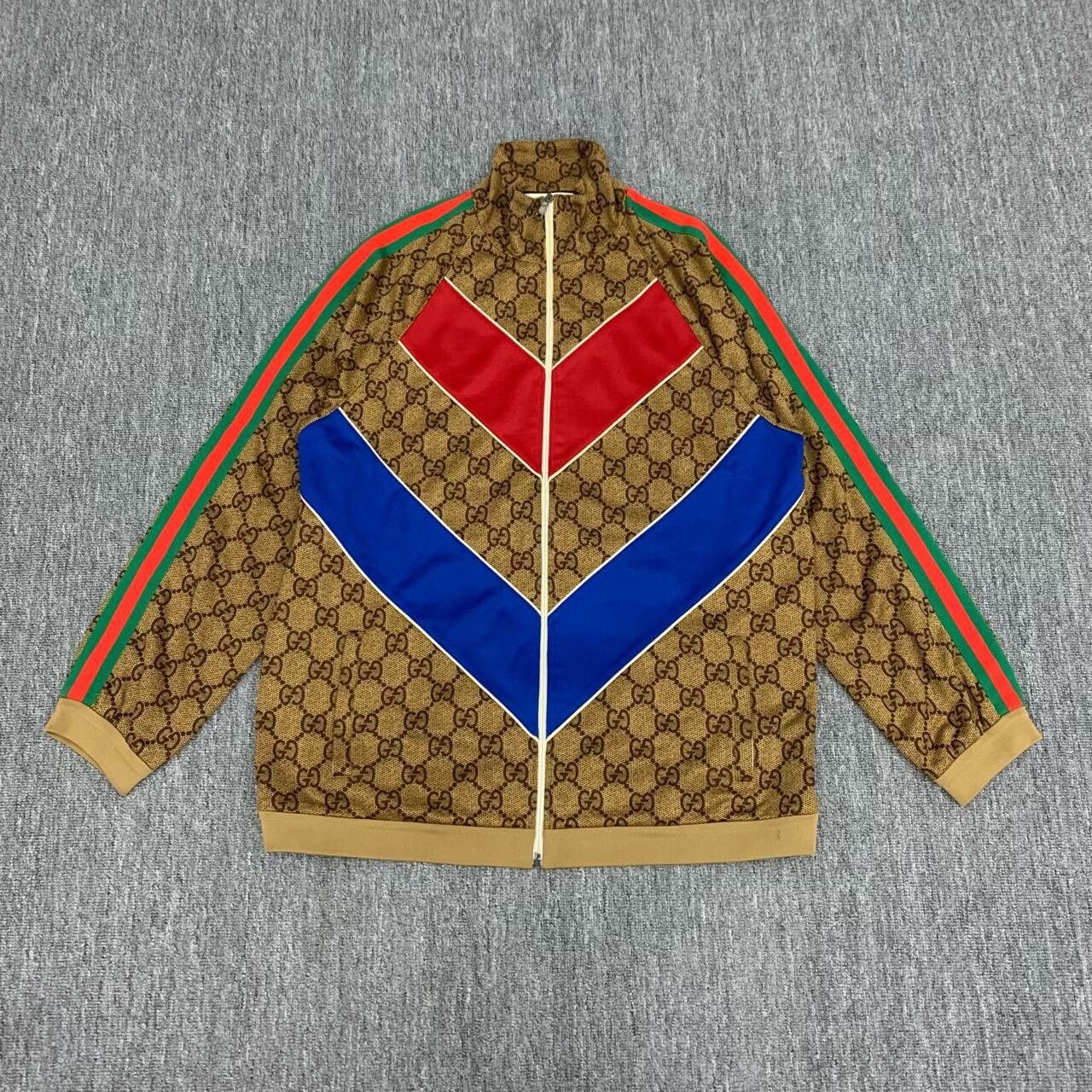 Gucci Gucci Brown Logo Print Jacket L Size Size US L / EU 52-54 / 3 - 1 Thumbnail