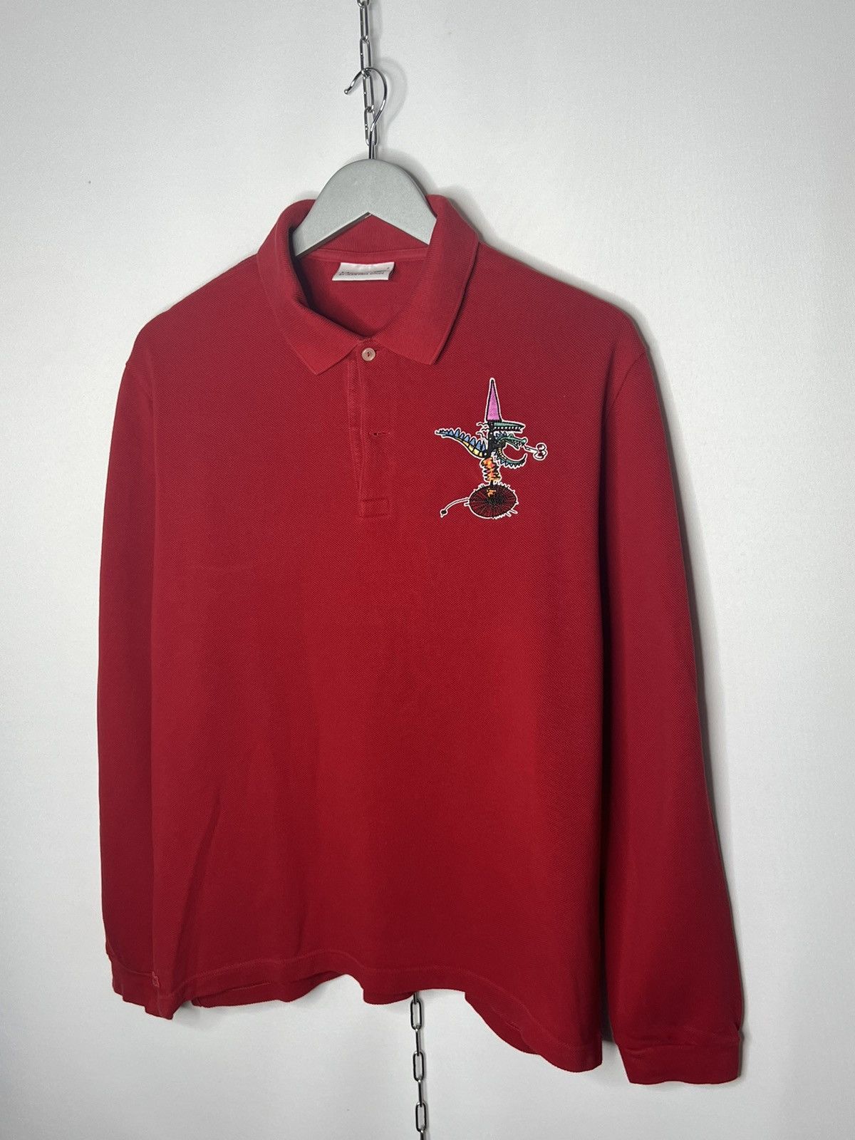 Lacoste 🐊Lacoste Luxury by Jean Paul Goude Long Sleeve Polo Shirt🐊 Size US L / EU 52-54 / 3 - 2 Thumbnail