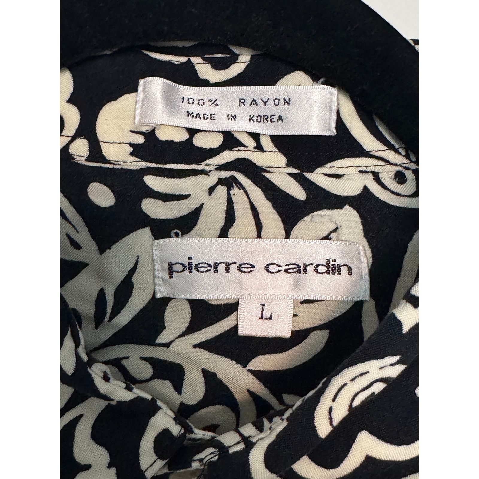 Pierre Cardin Vintage 80s Pierre Cardin Floral Short-Sleeve Button-Down Size US L / EU 52-54 / 3 - 2 Thumbnail