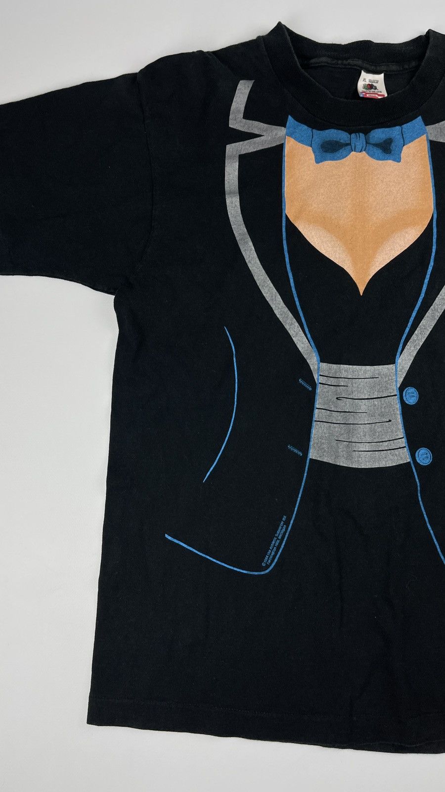 Fruit Of The Loom × Vintage Vtg 80s Tits Tux Tuxedo Single Stitched Made In USA Size US XL / EU 56 / 4 - 3 Thumbnail