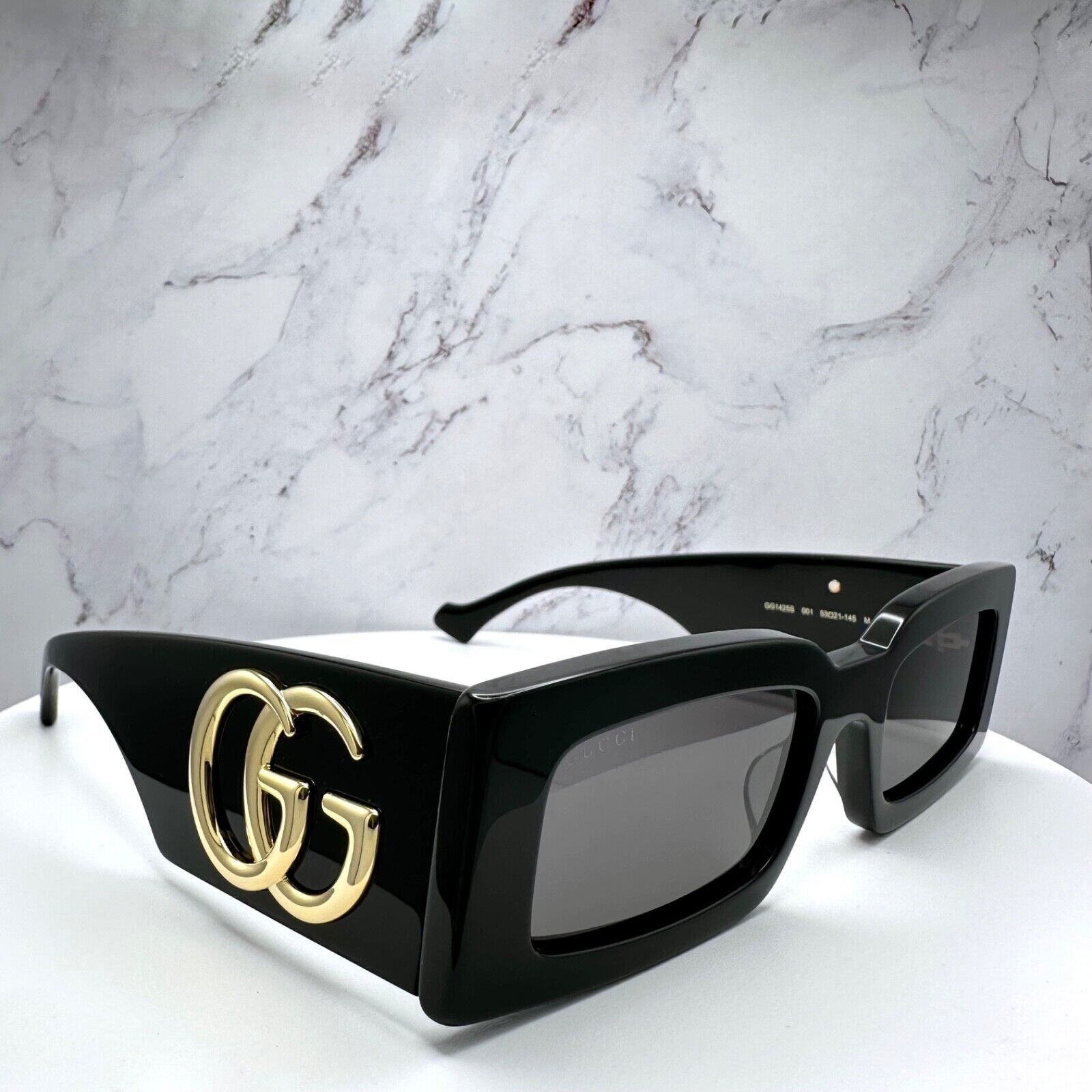 Gucci Sunglasses New Black Gold GG Logo Generation