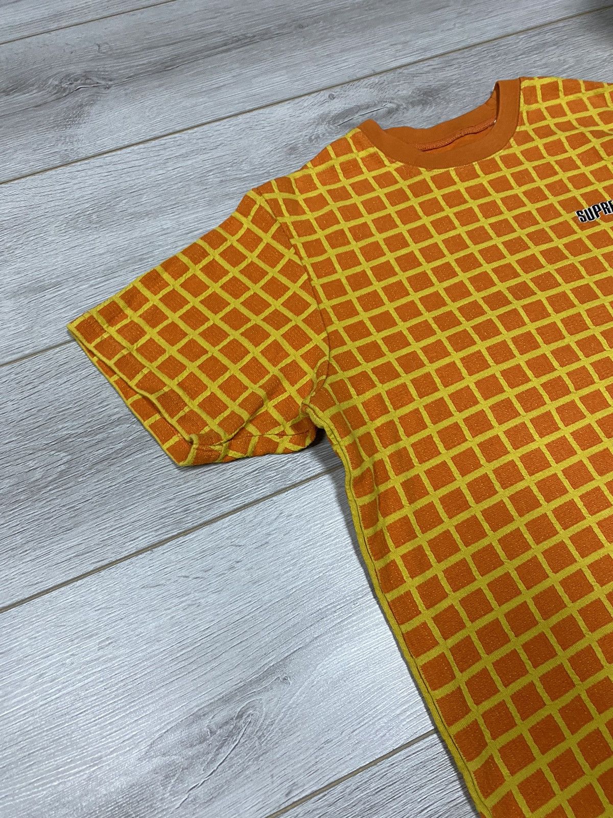 Supreme Supreme mesh check heavy weight tight t-shirt Size US L / EU 52-54 / 3 - 5 Thumbnail