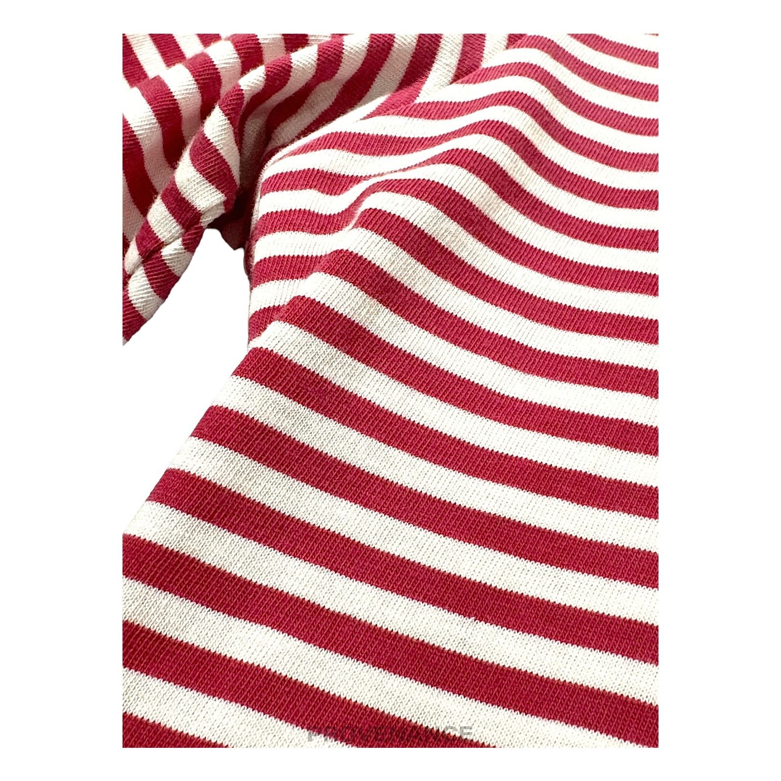 Balmain 🔴 Balmain Striped Long Sleeve T-Shirt - Red White Size US S / EU 44-46 / 1 - 6 Thumbnail