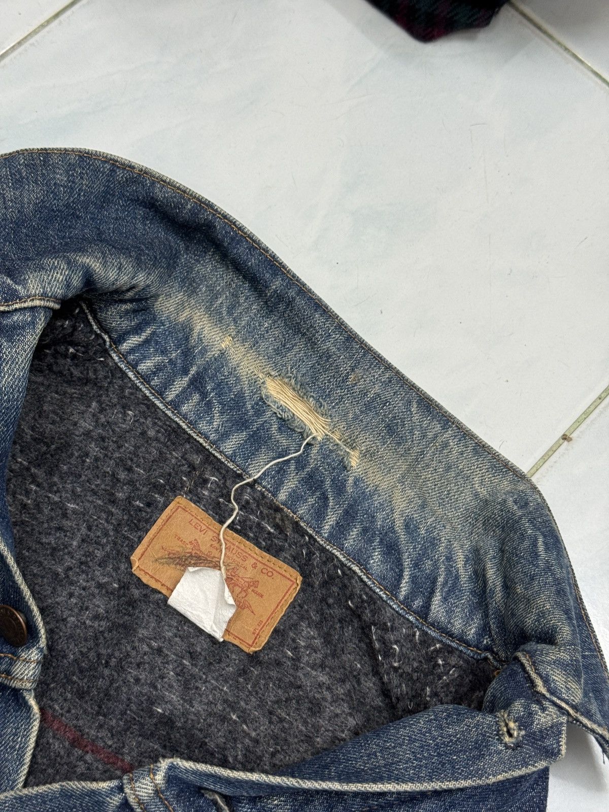 Levi's 🔥🔥🔥ARCHIVE VINTAGE 70’s LEVIS BLANKET LINED TRUCKER JACKET Size US S / EU 44-46 / 1 - 14 Thumbnail