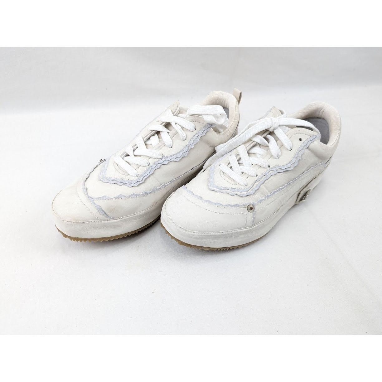 Loewe o1rshd1 Low-Top Leather Sneakers in White Size US 10 / EU 43 - 16 Thumbnail